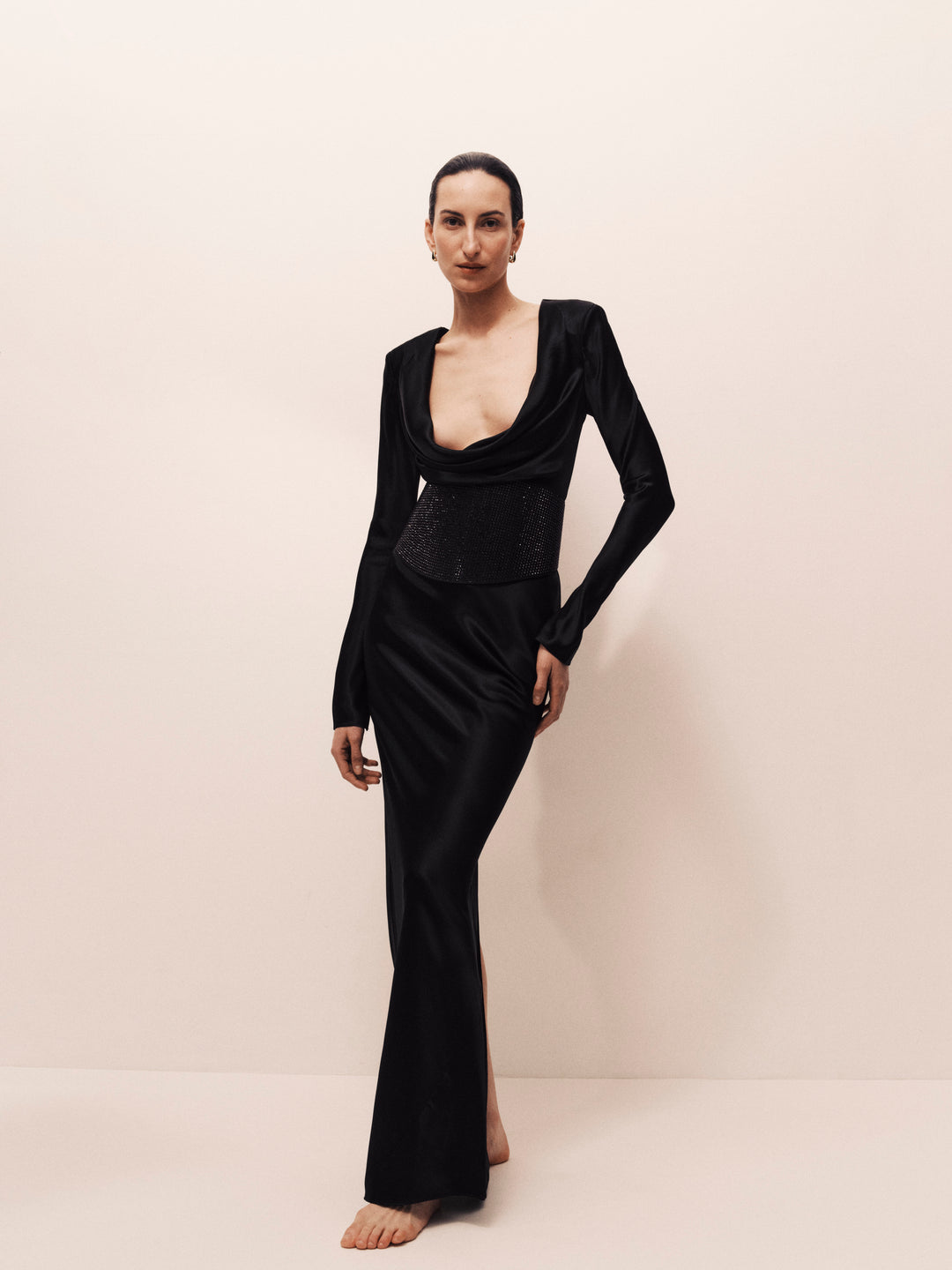 Undone Corset Buckled Rhinestone