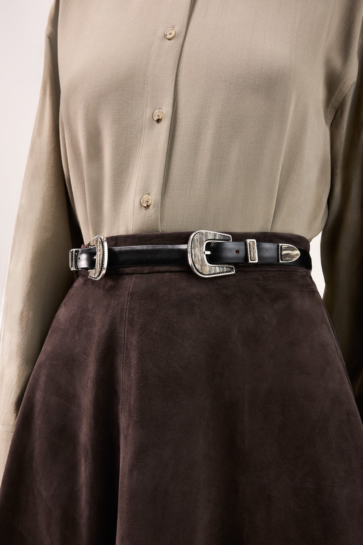 Travertine Double Buckle