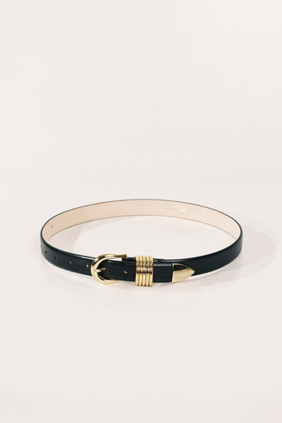 Dehanche Signet Leather Belt Black Gold Size Medium Déhanche Signet Leather Belt | Black | FARFETCH main image 3