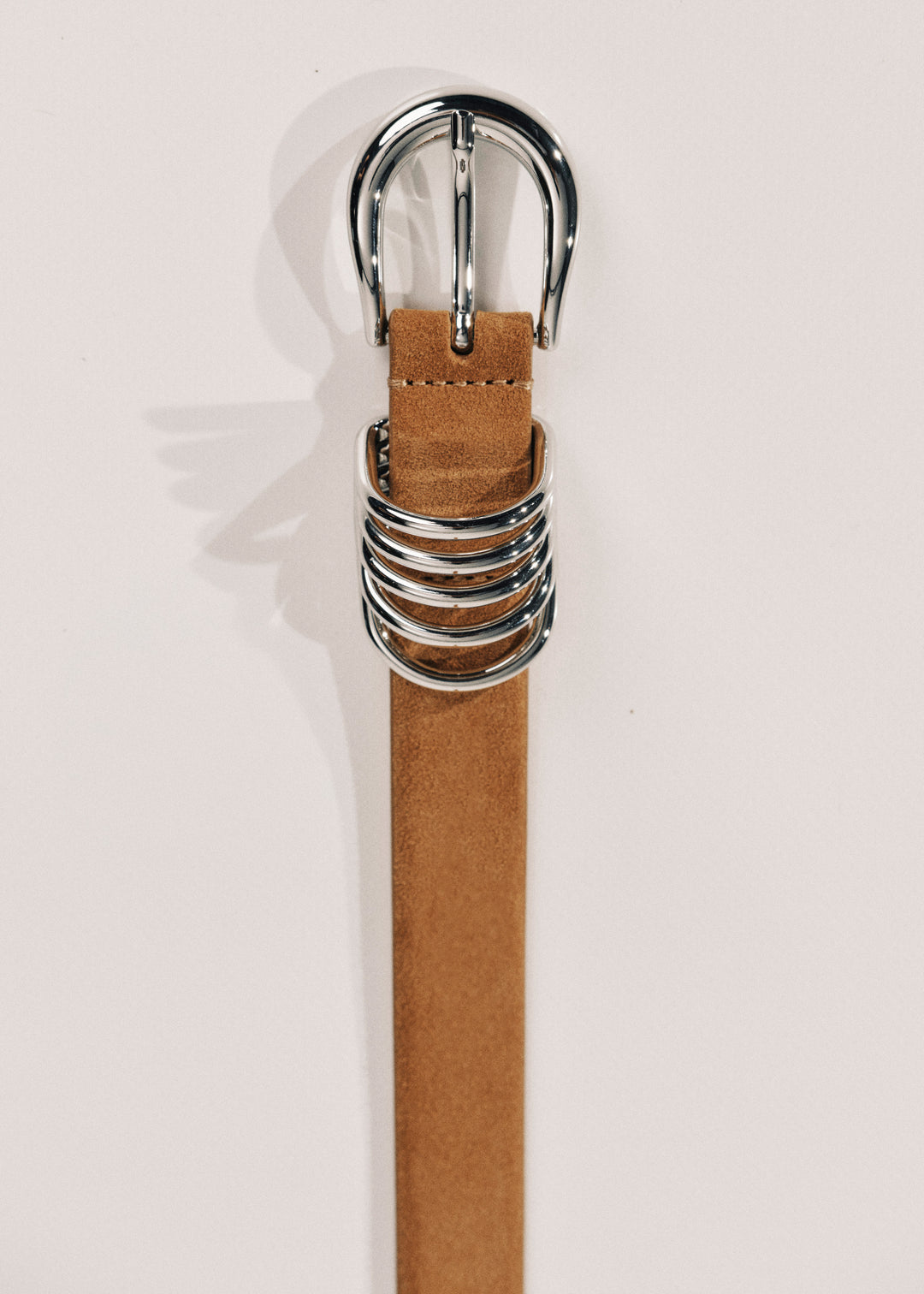 Hollyhock Caramel Suede Silver