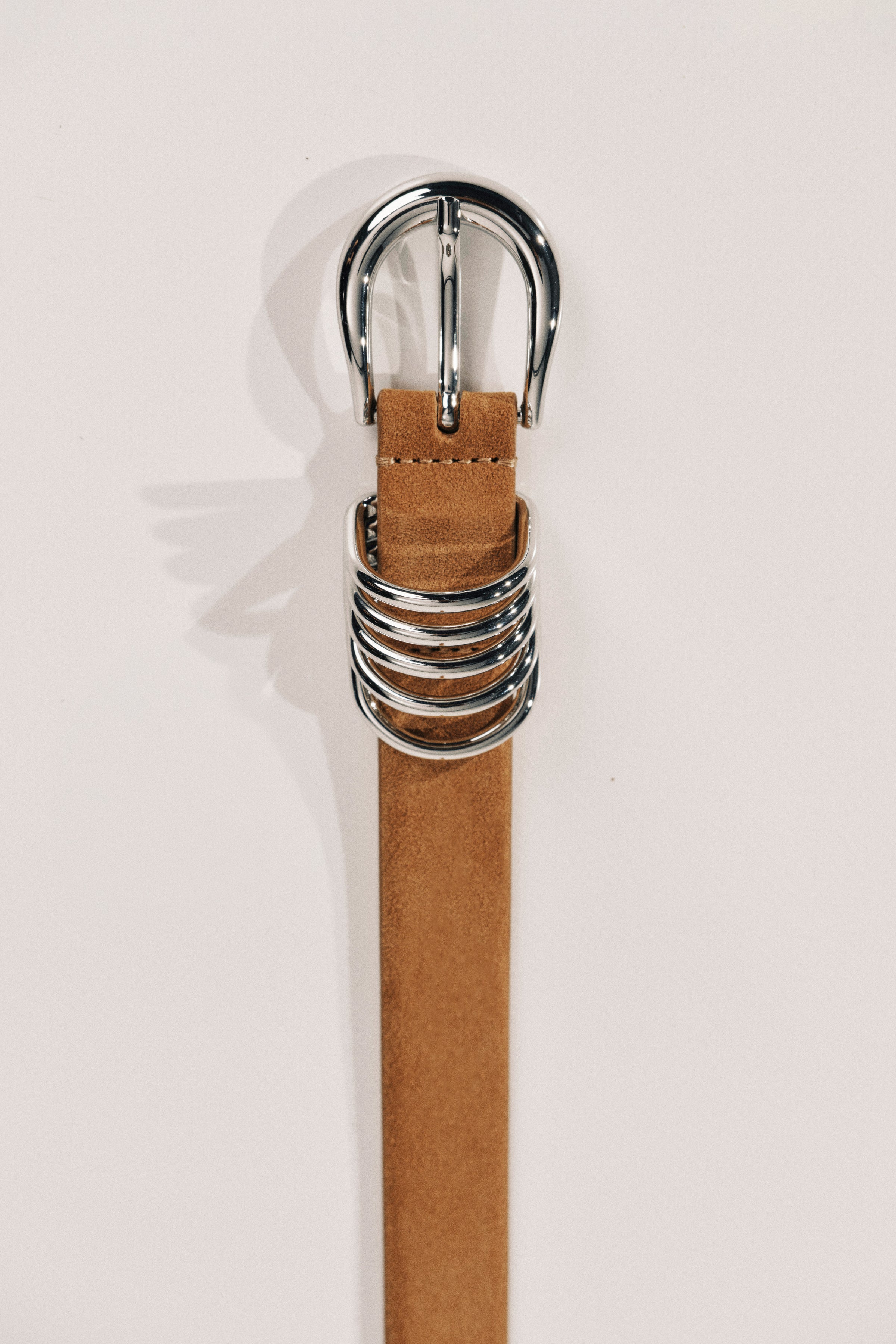 Hollyhock Caramel Suede Silver