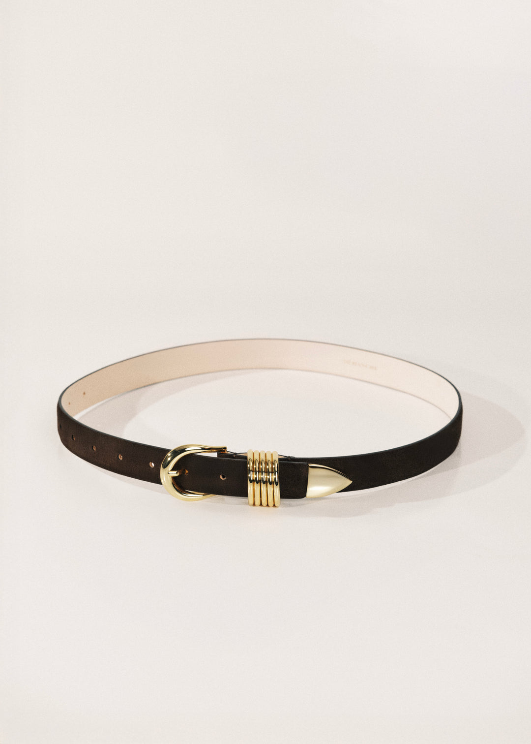 Hollyhock Chocolate Suede Gold