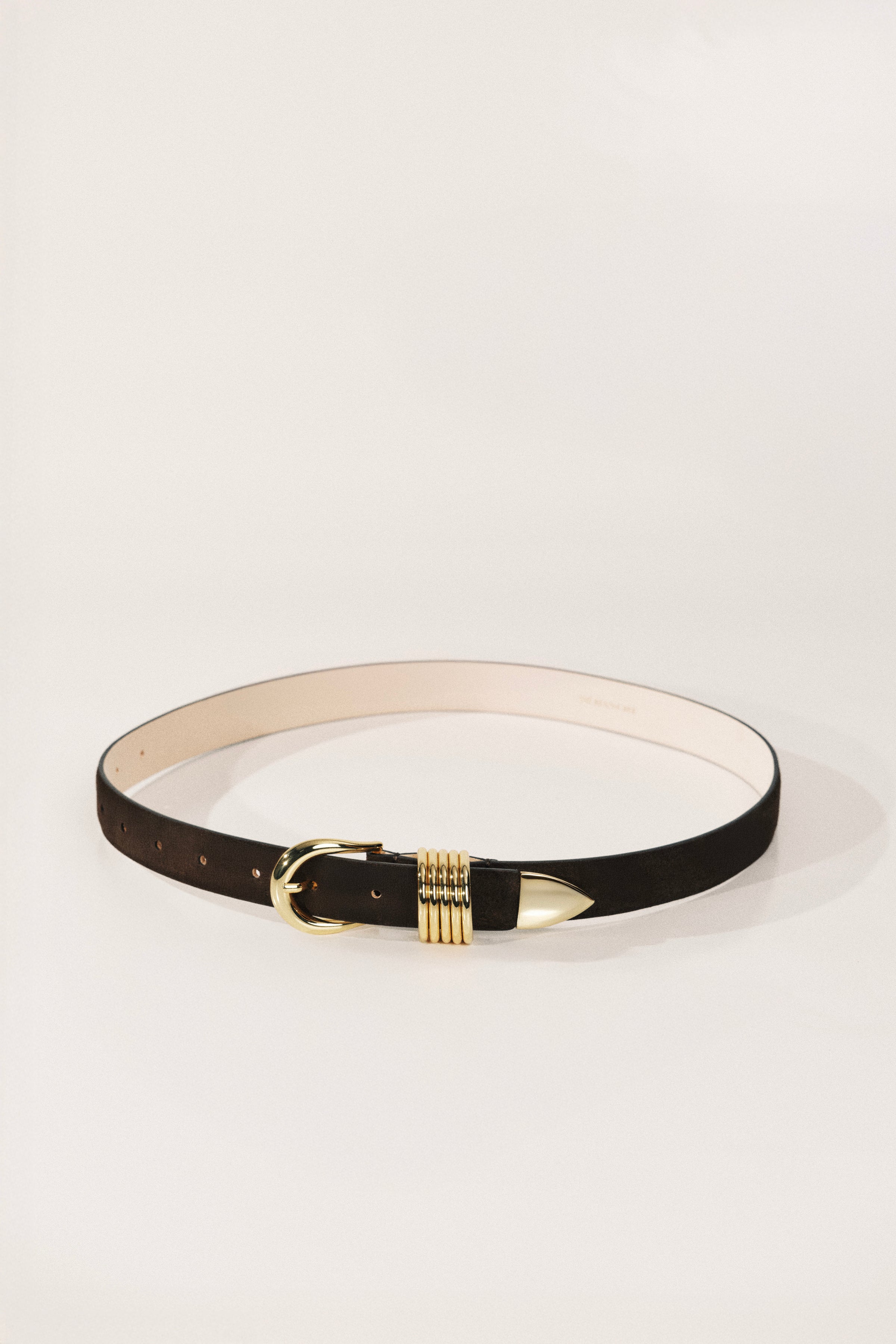 Hollyhock Chocolate Suede Gold