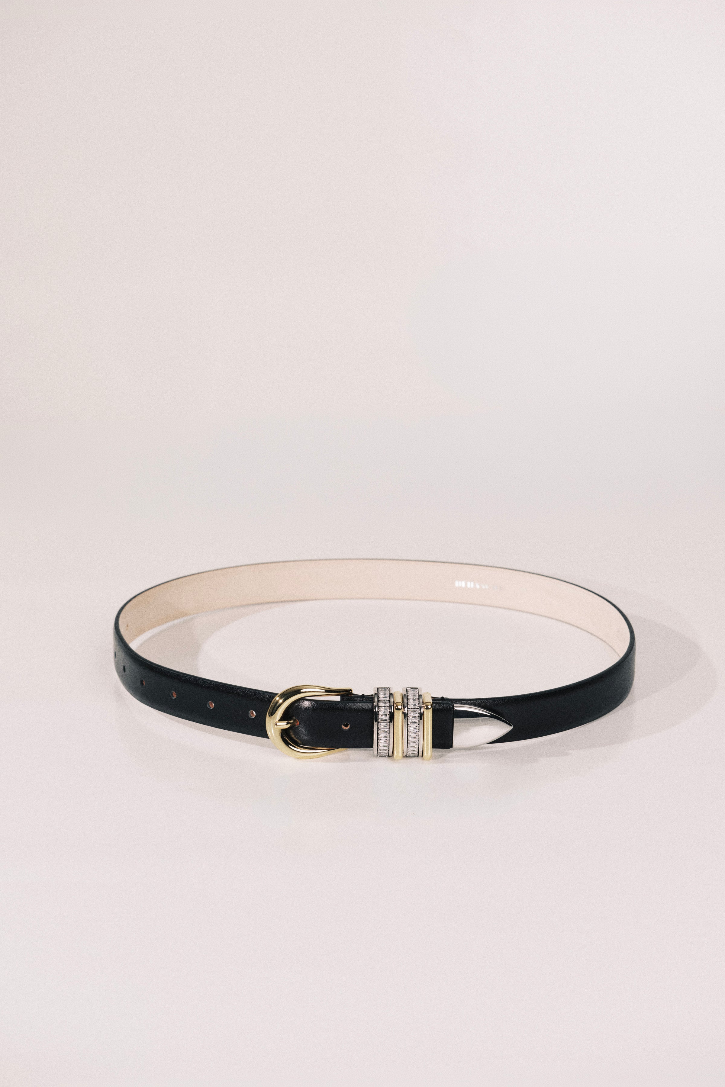 Hollyhock Black Crystal Mixed Metal