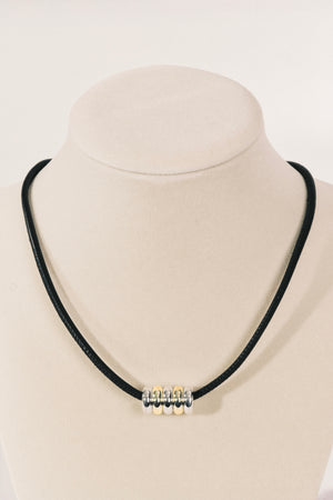 Hollyhock Mixed Metal Necklace