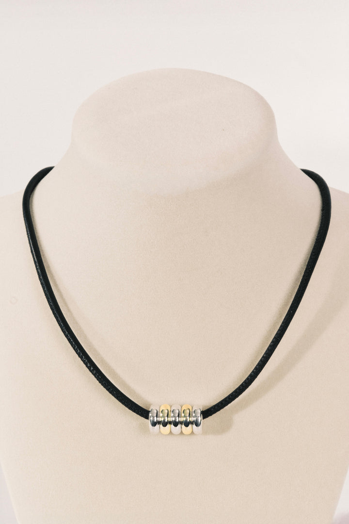 Hollyhock Mixed Metal Necklace