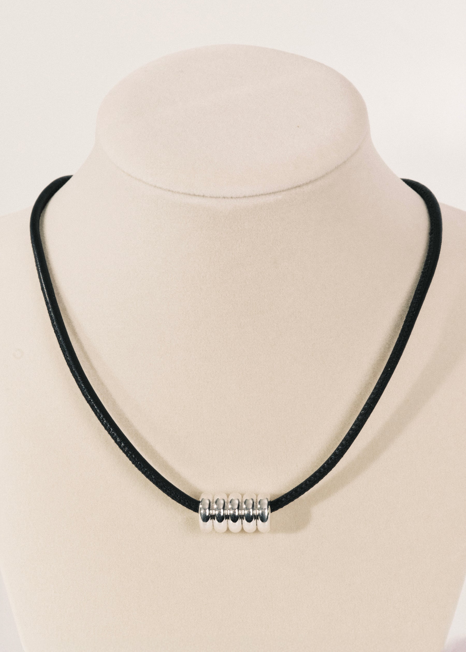 Hollyhock Silver Necklace