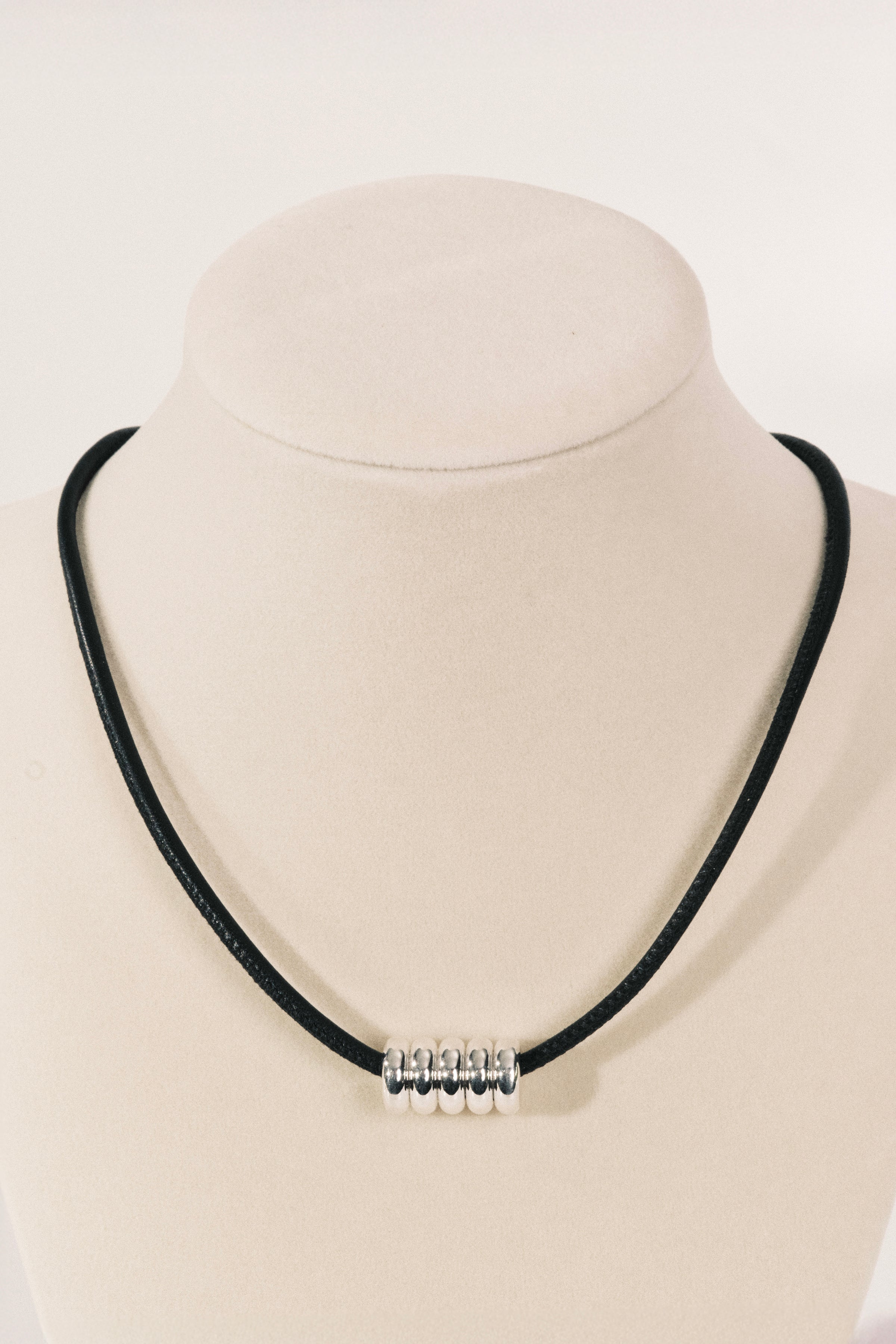 Hollyhock Silver Necklace