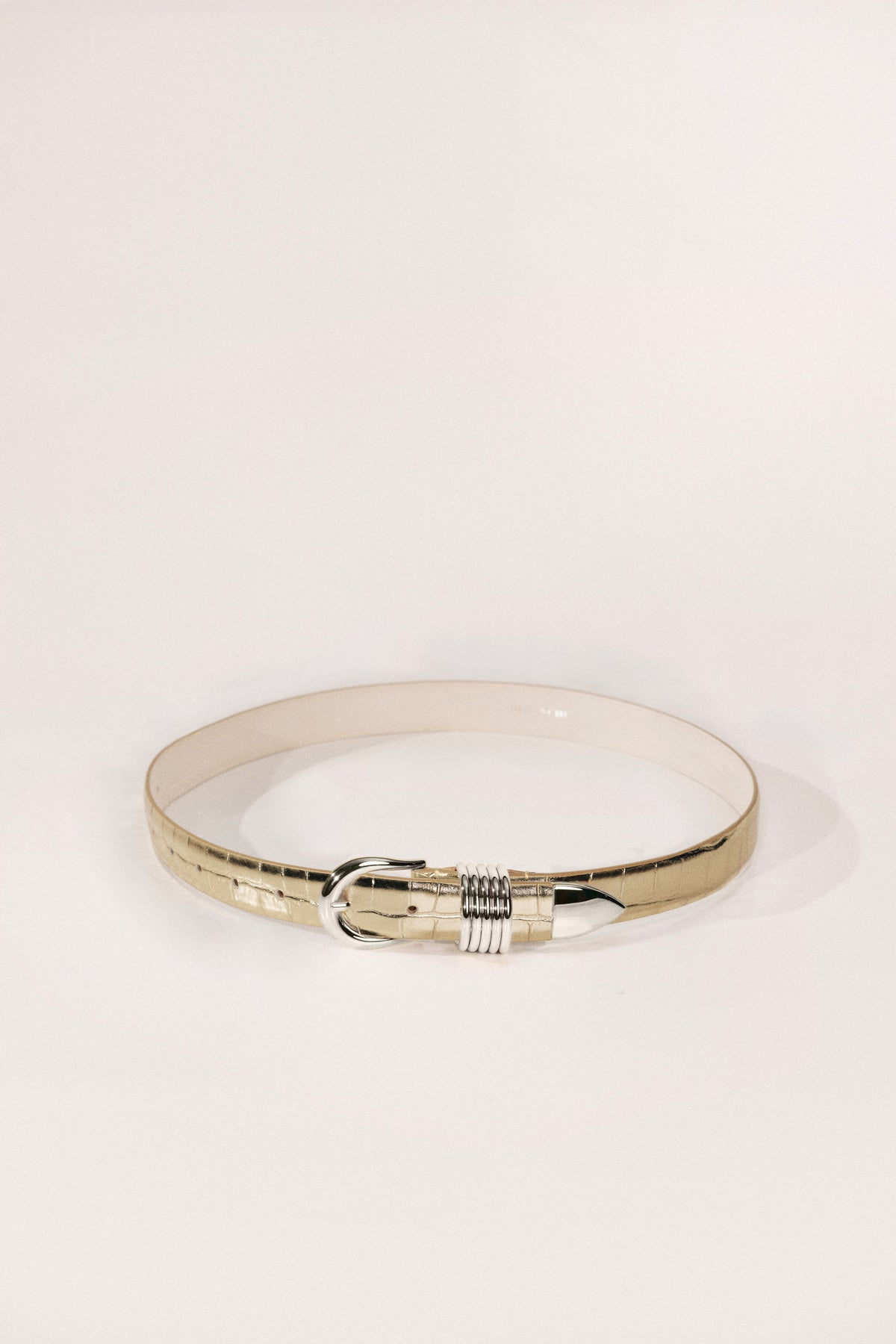 Hollyhock Gold Mirror Croco Silver