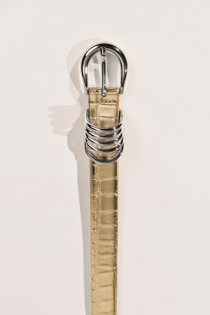 Hollyhock Mirror Croco