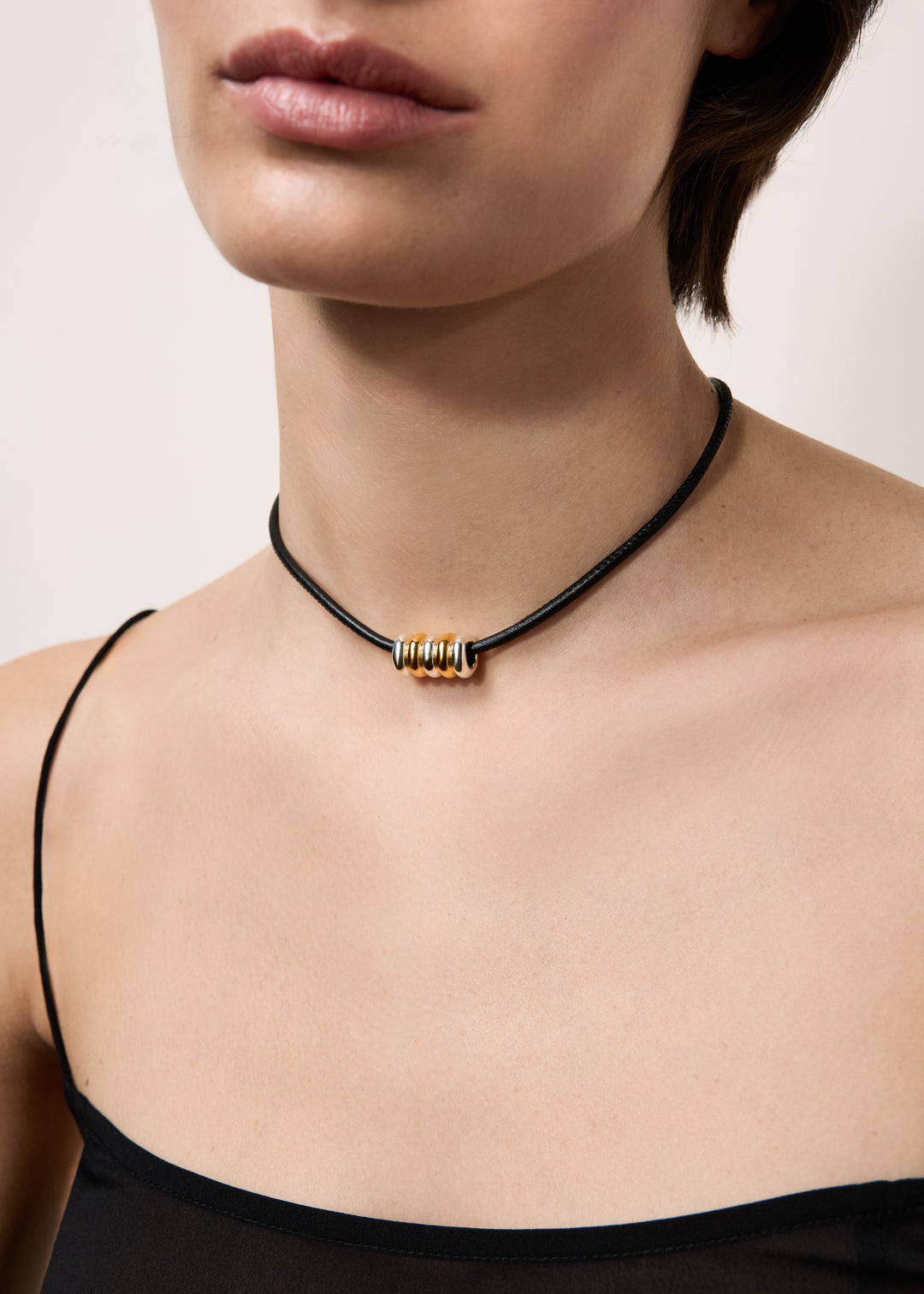 Hollyhock Mixed Metal Necklace