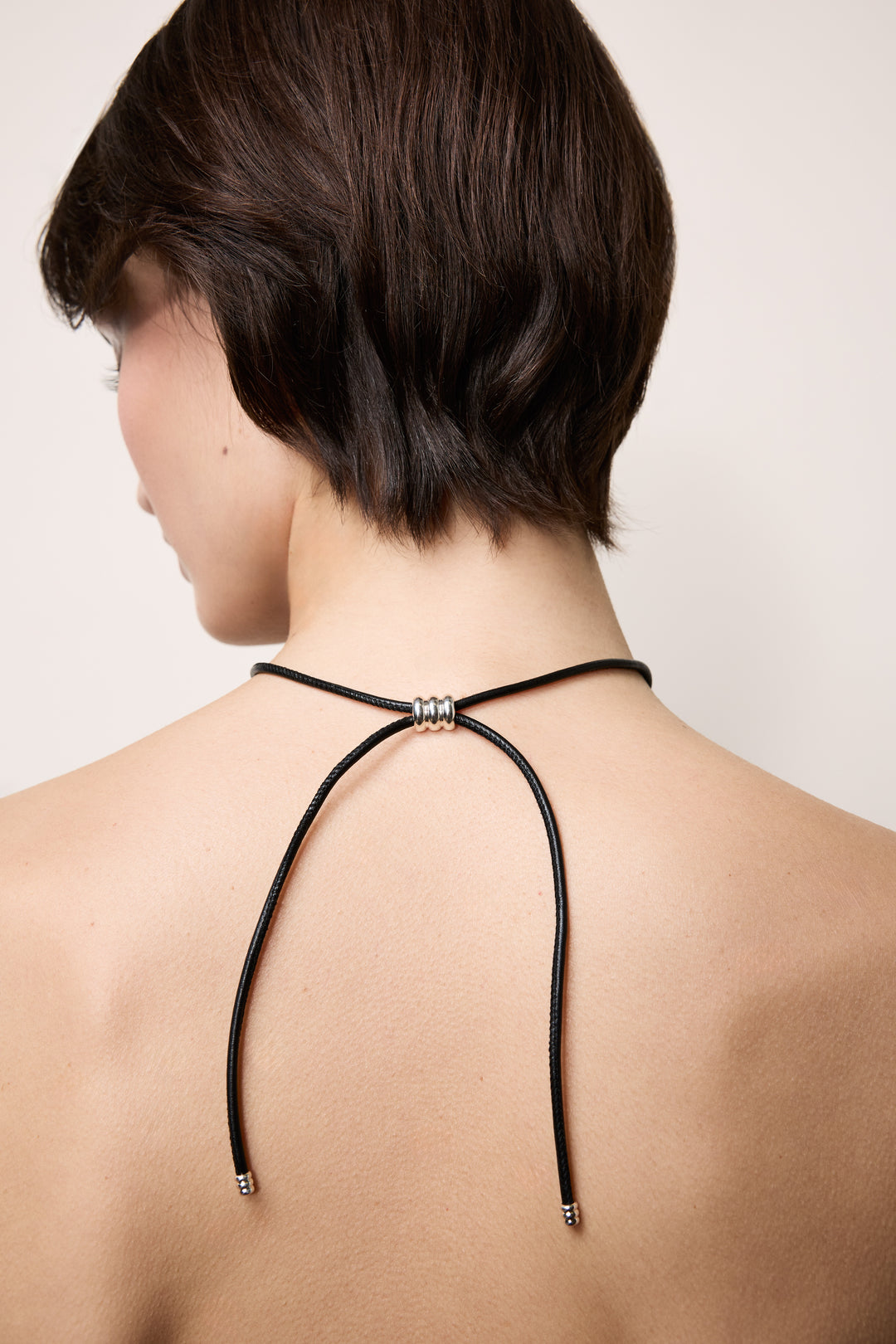 Hollyhock Silver Necklace