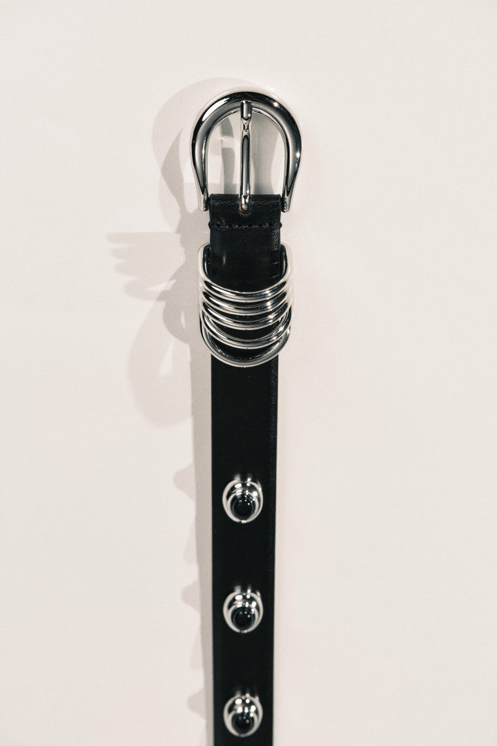 Hollyhock Stone Black Onyx & Silver
