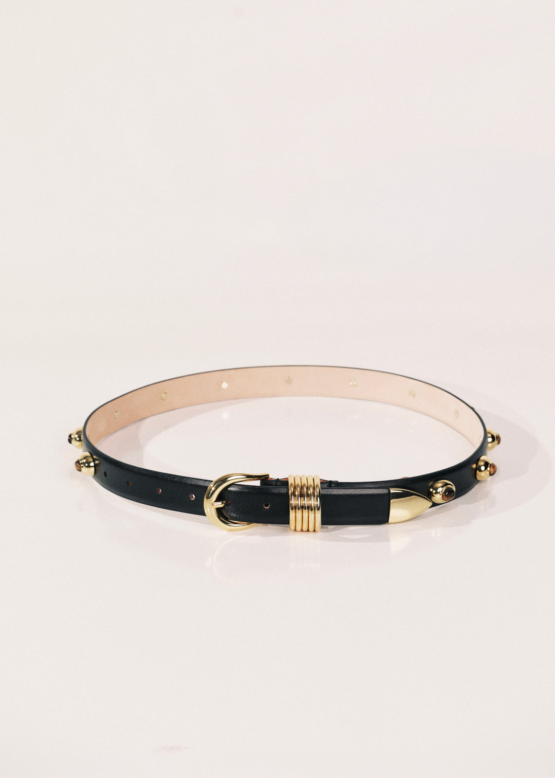 Hollyhock Stone Black Tigers Eye & Gold