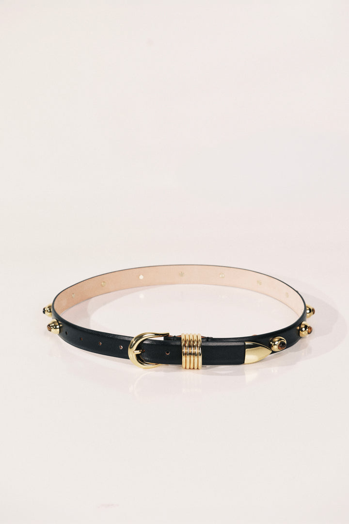 Hollyhock Stone Black Tigers Eye & Gold