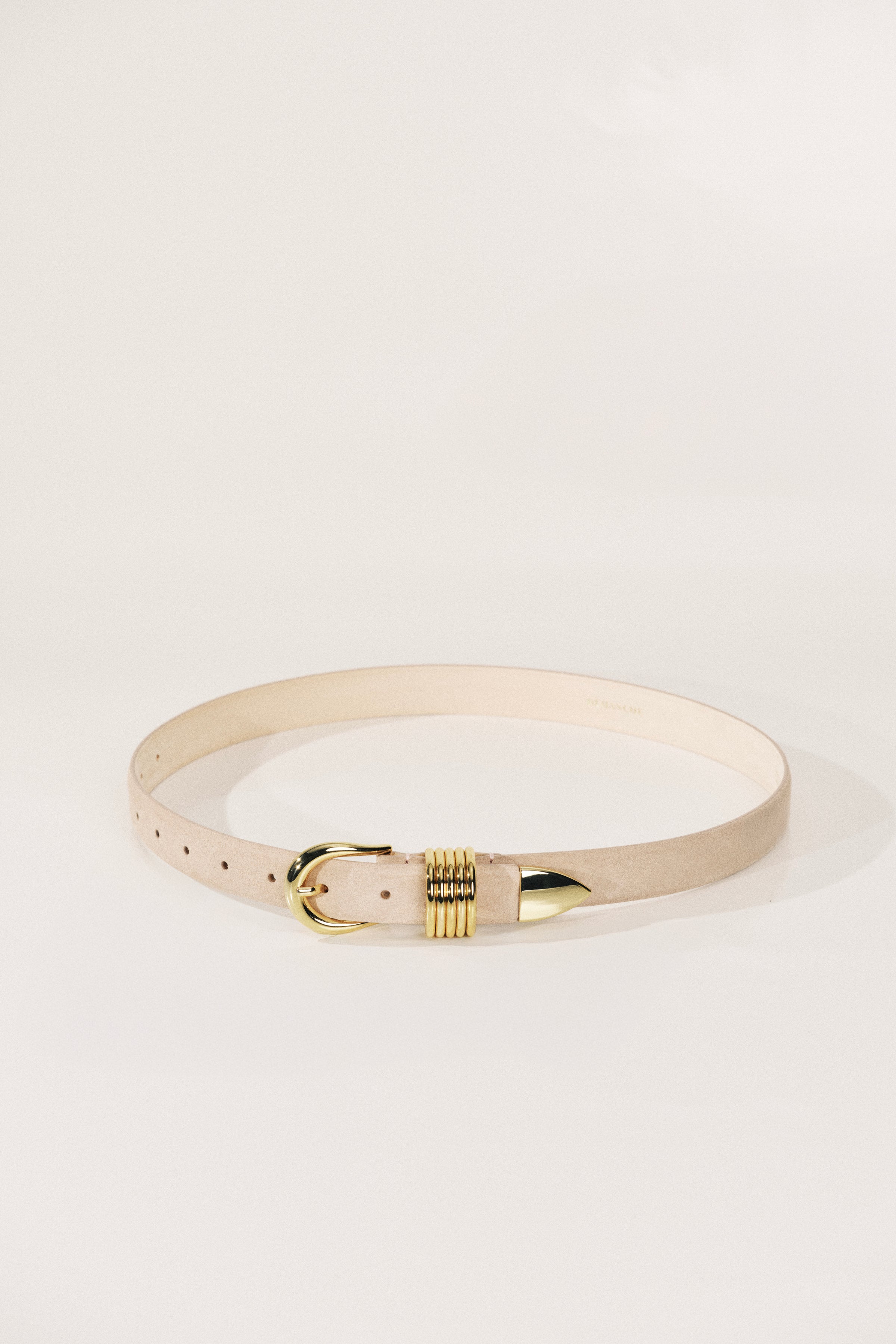 Hollyhock Beige Suede Gold