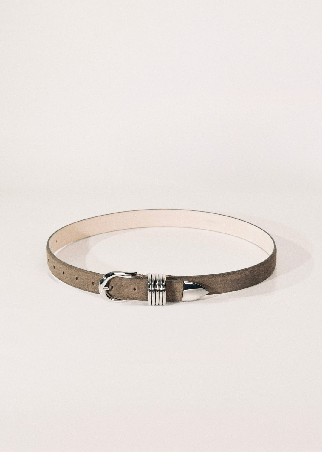 Hollyhock Dark Grey Suede Silver