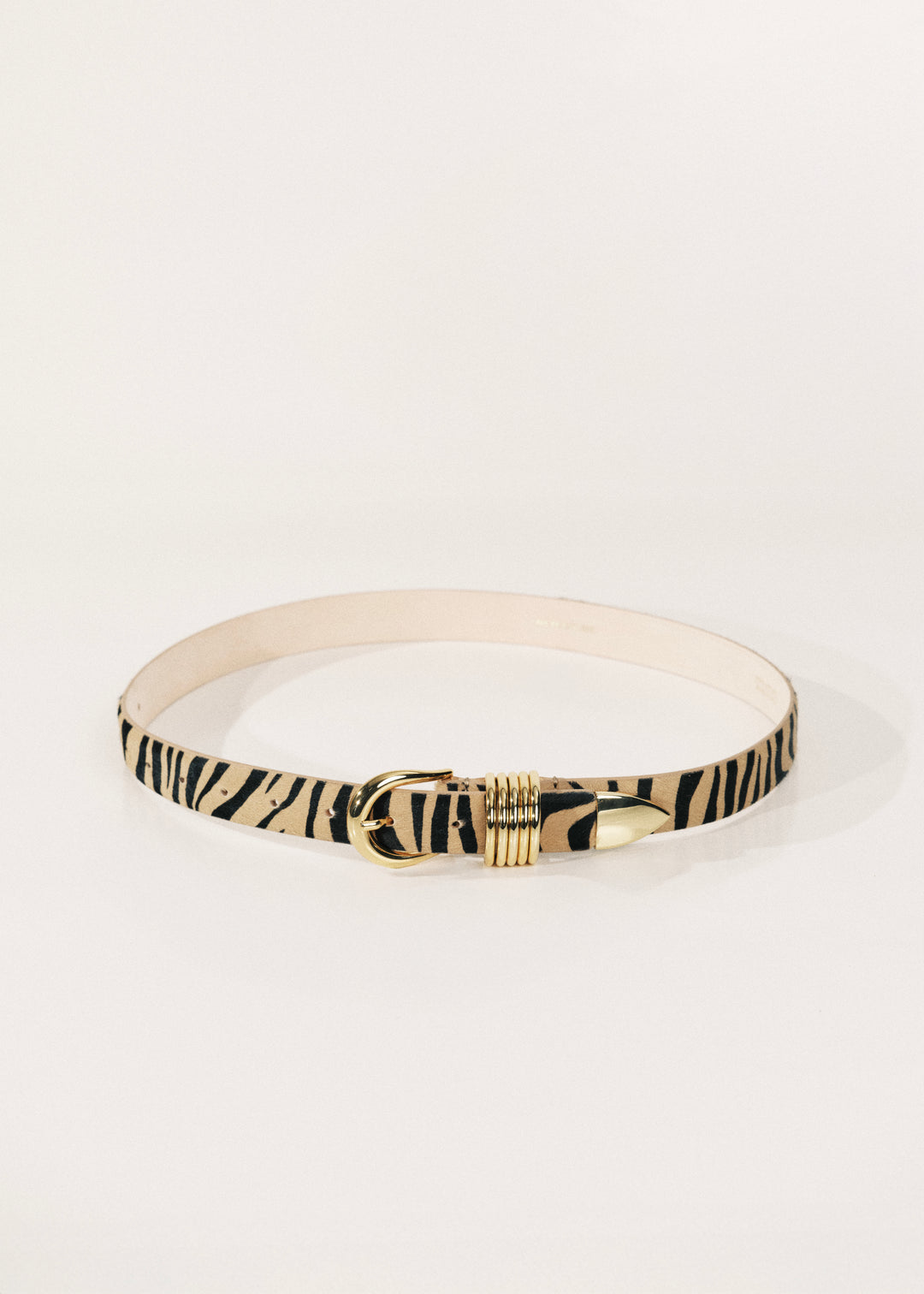 Hollyhock Zebra Calf Hair Gold