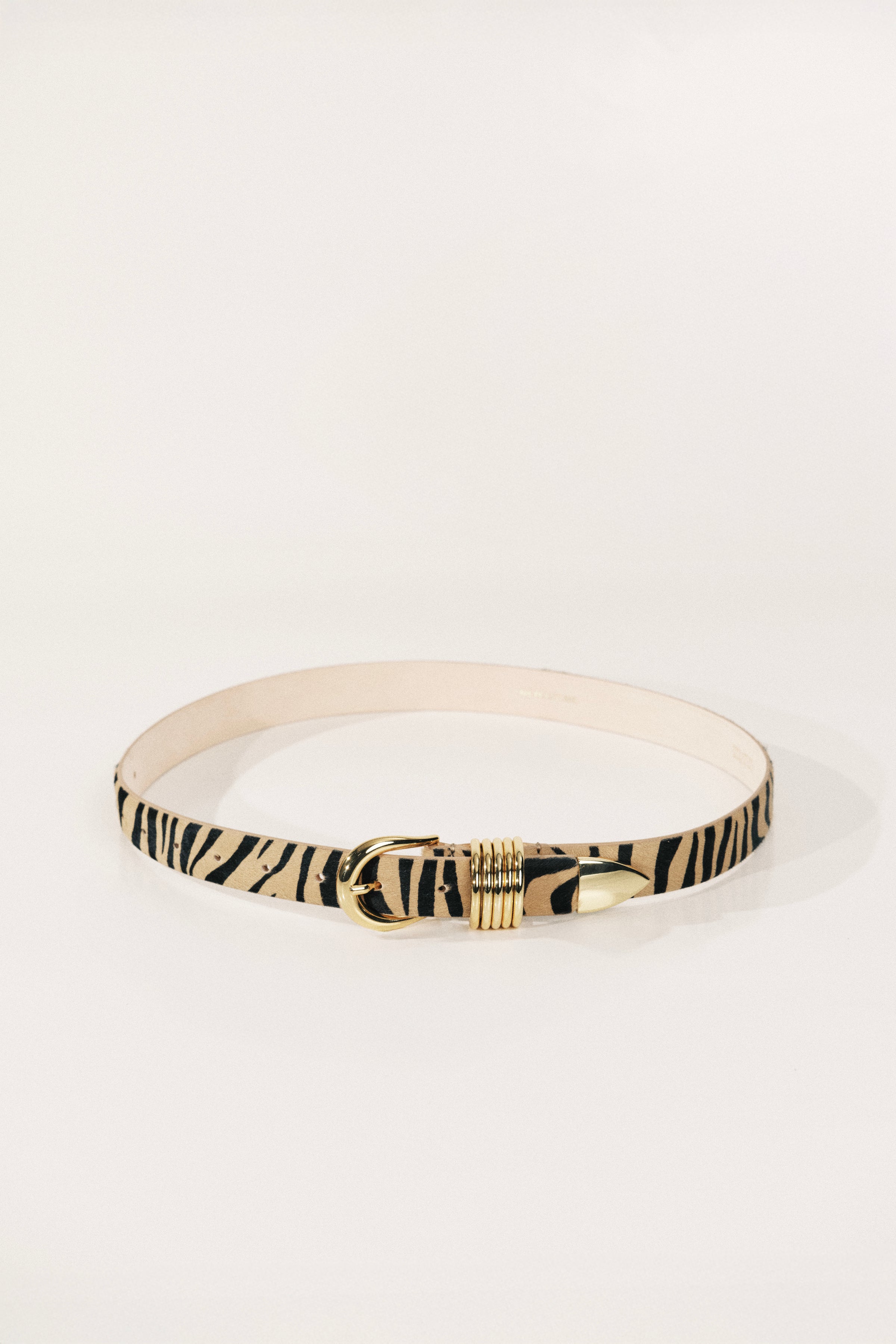 Hollyhock Zebra Calf Hair Gold