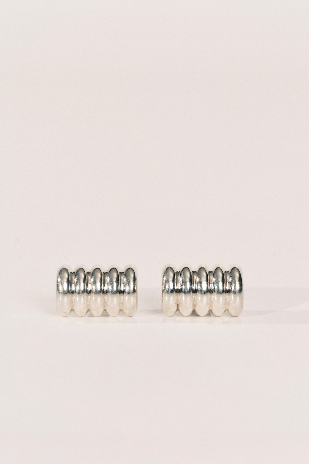 Hollyhock Silver Earrings Large