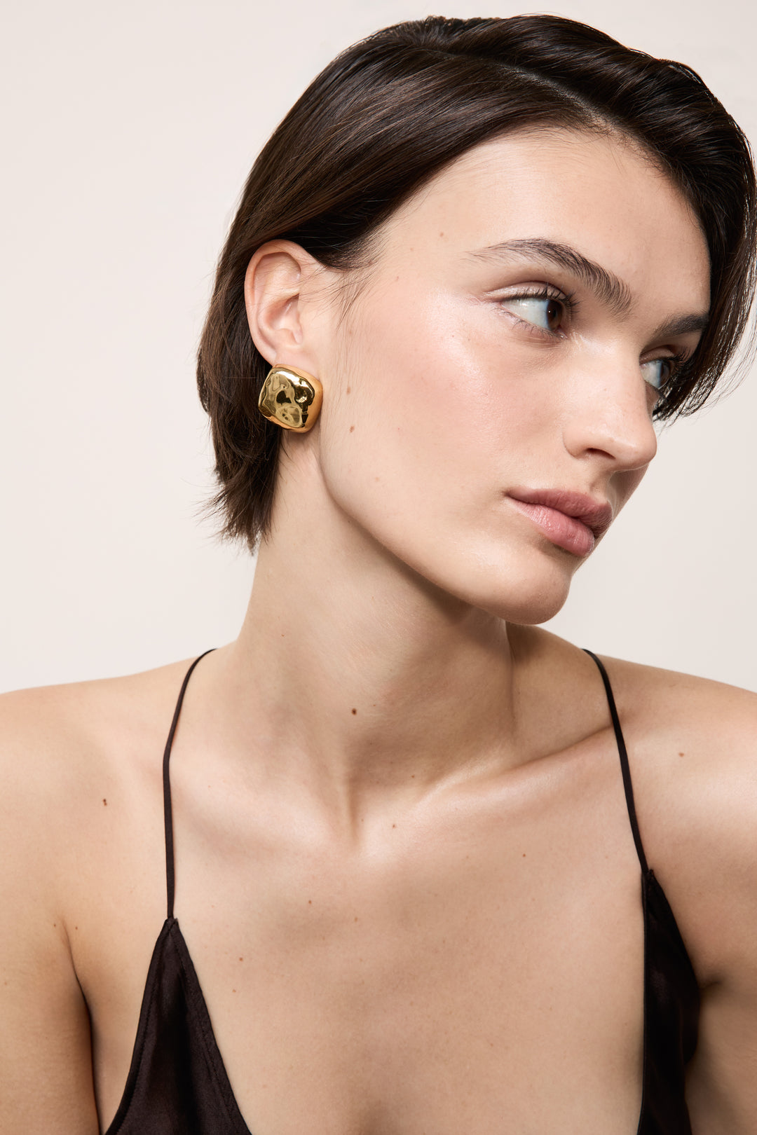 Tetra Gold Earrings Large