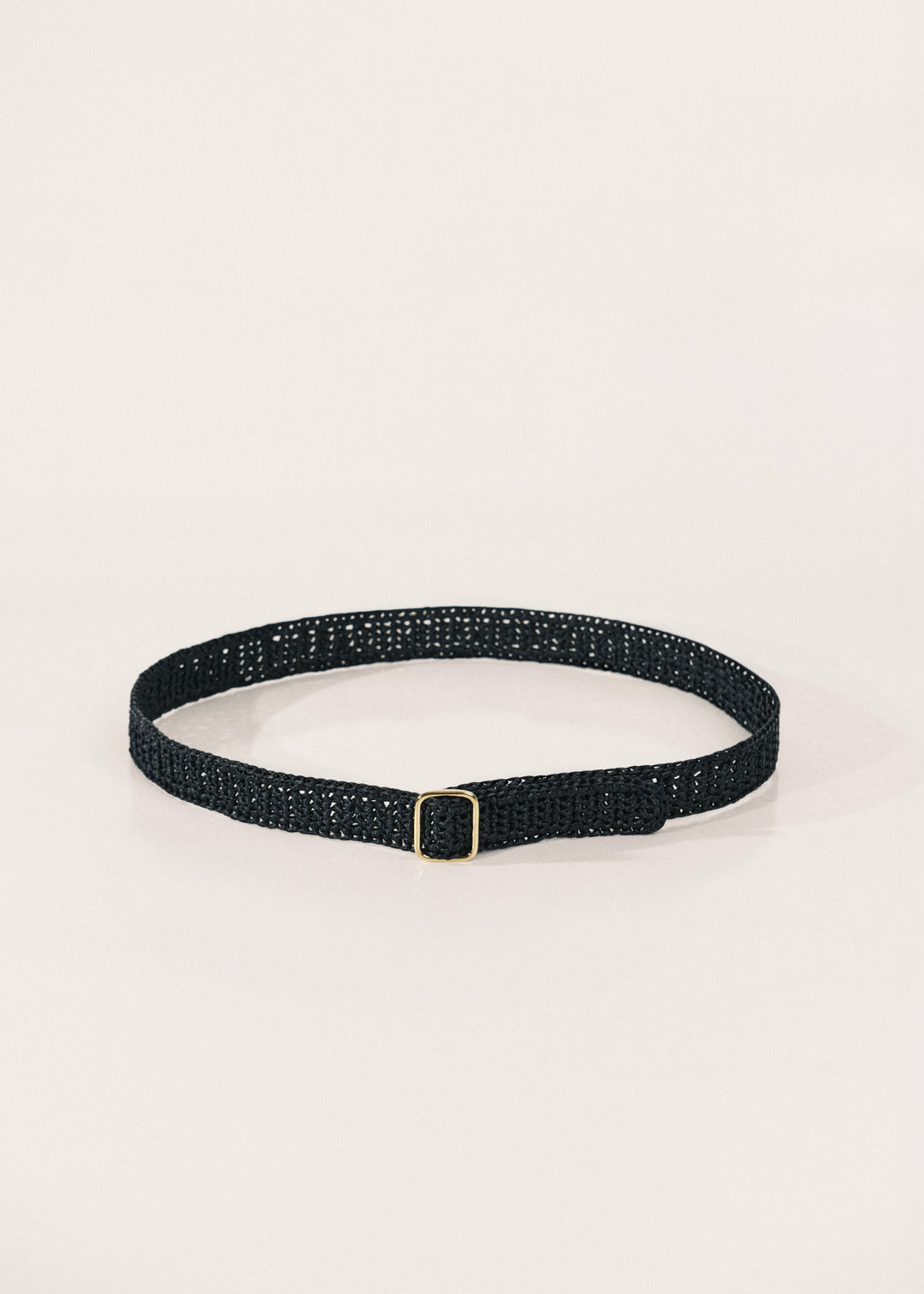 Mako Black Raffia Gold