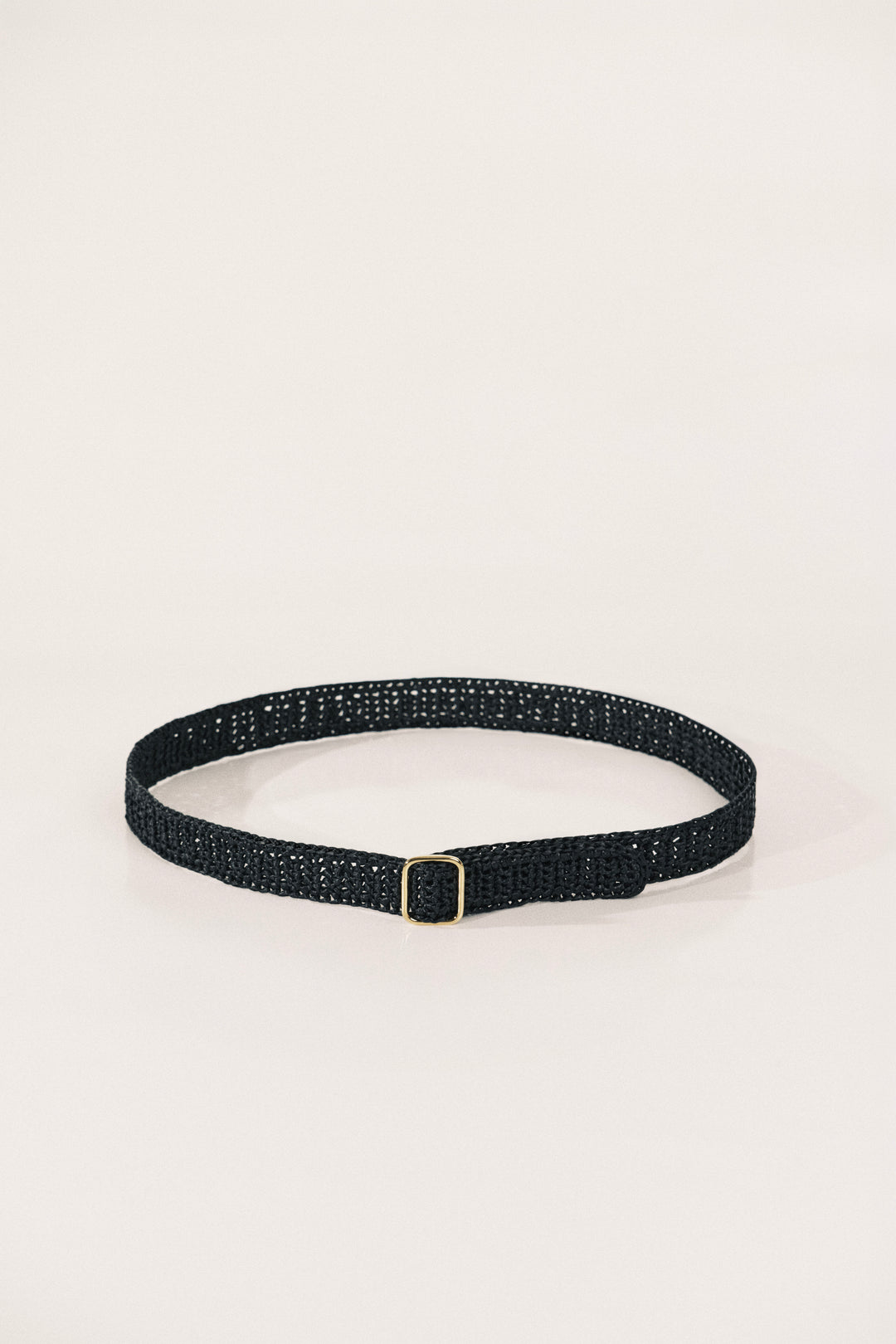 Mako Black Raffia Gold