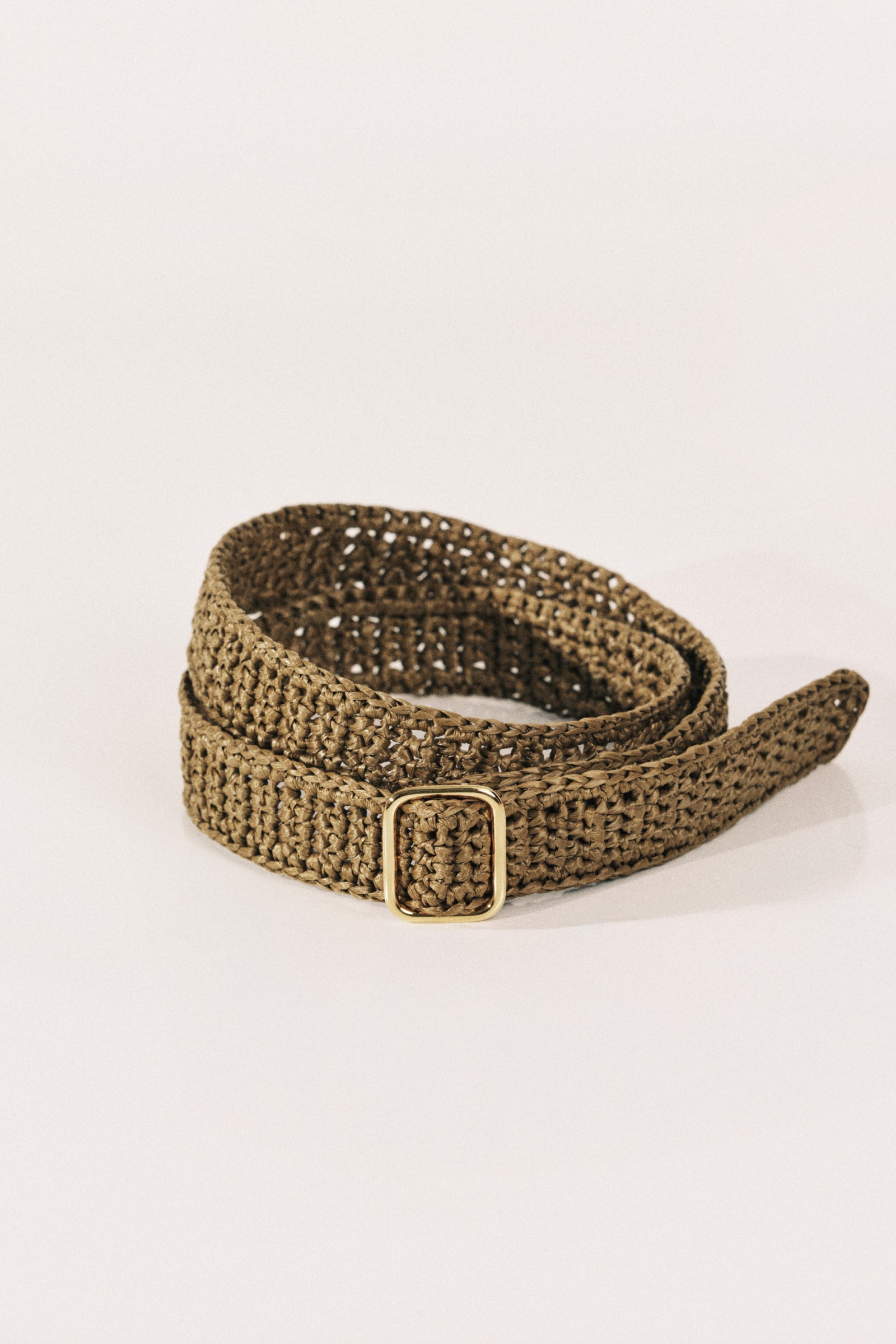 Mako Khaki Raffia Gold