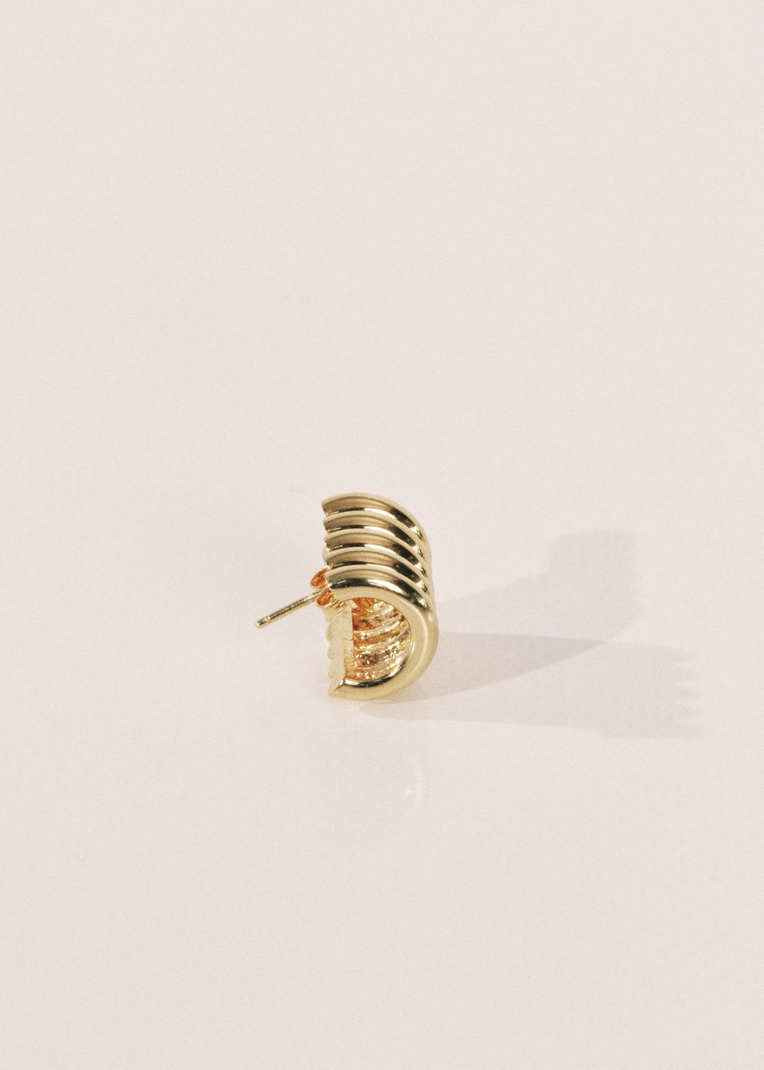 Hollyhock Gold Earrings Medium