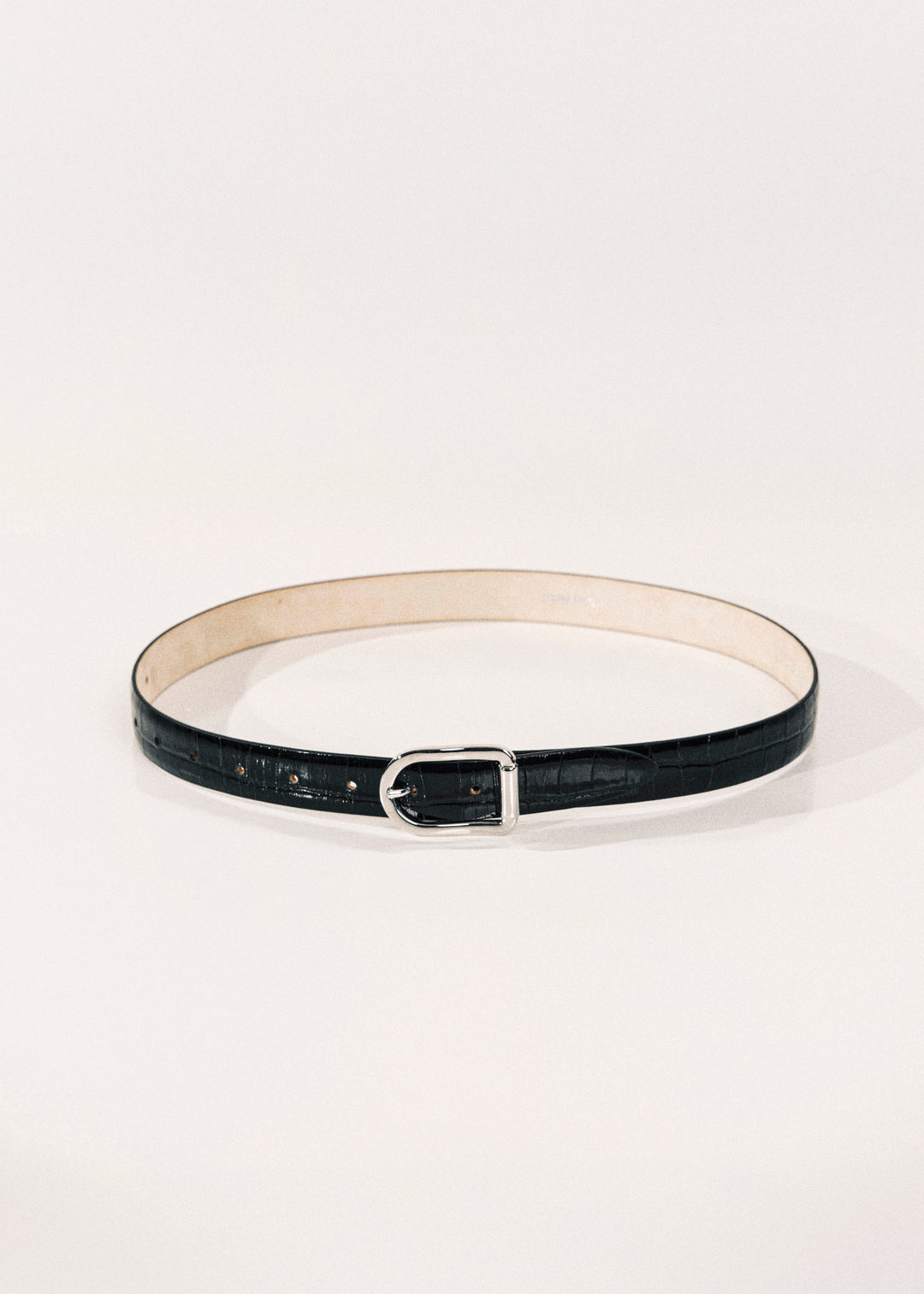 Mija Black Croco Silver