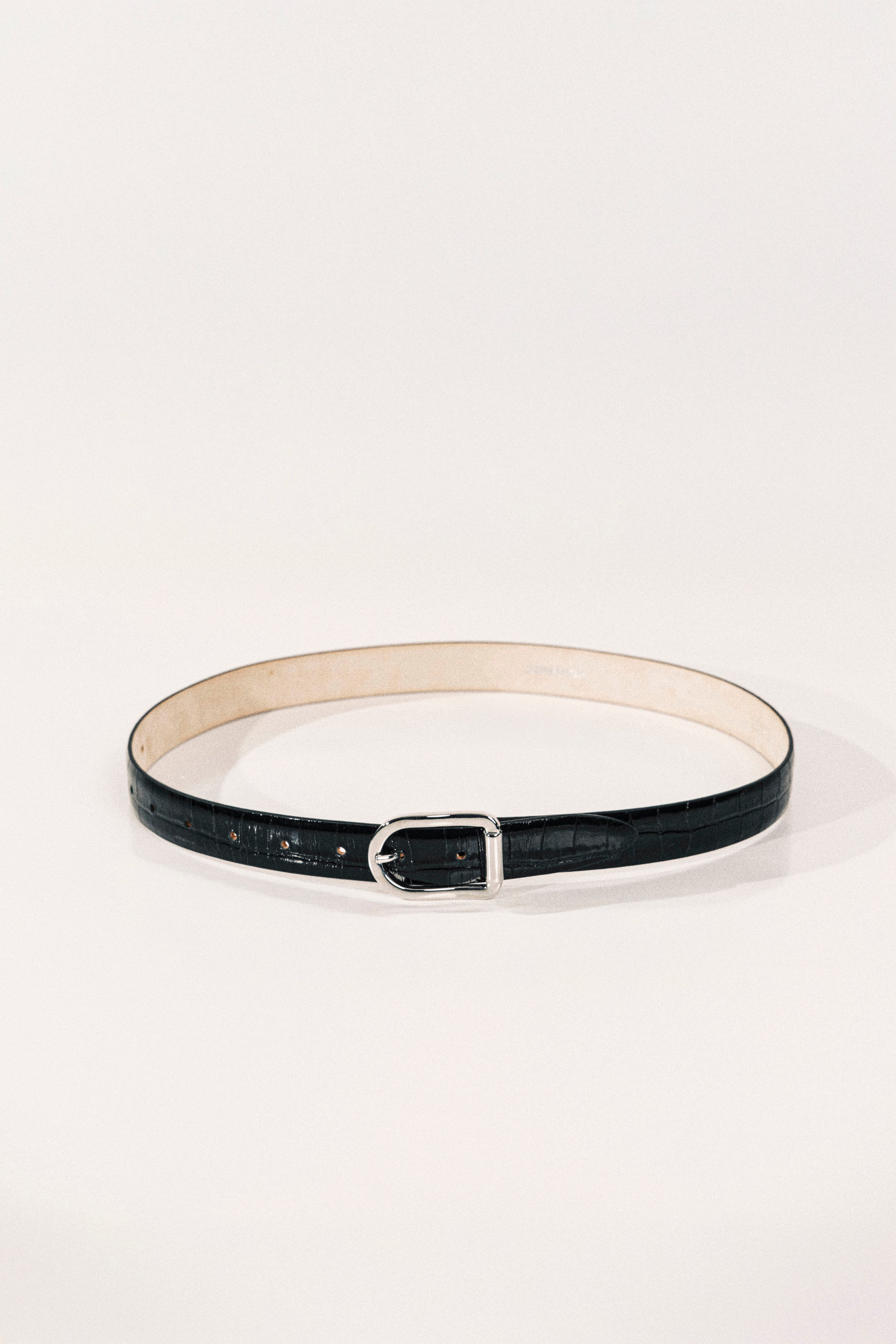 Mija Black Croco Silver