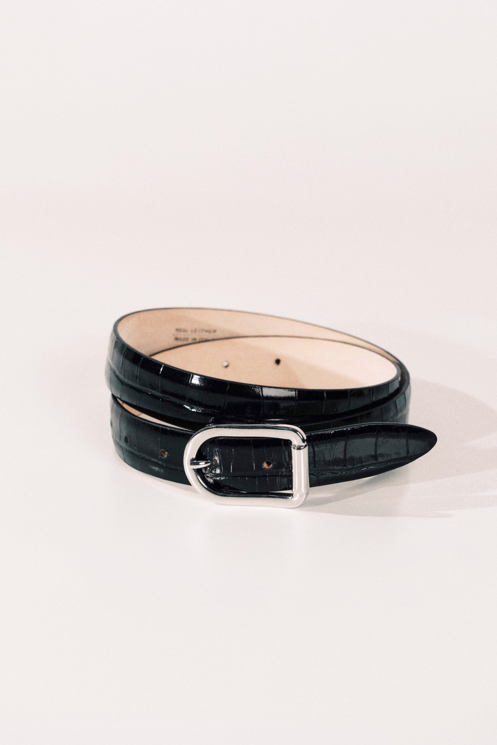 Mija Black Croco Silver