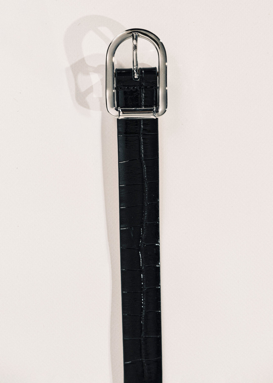 Mija Black Croco Silver