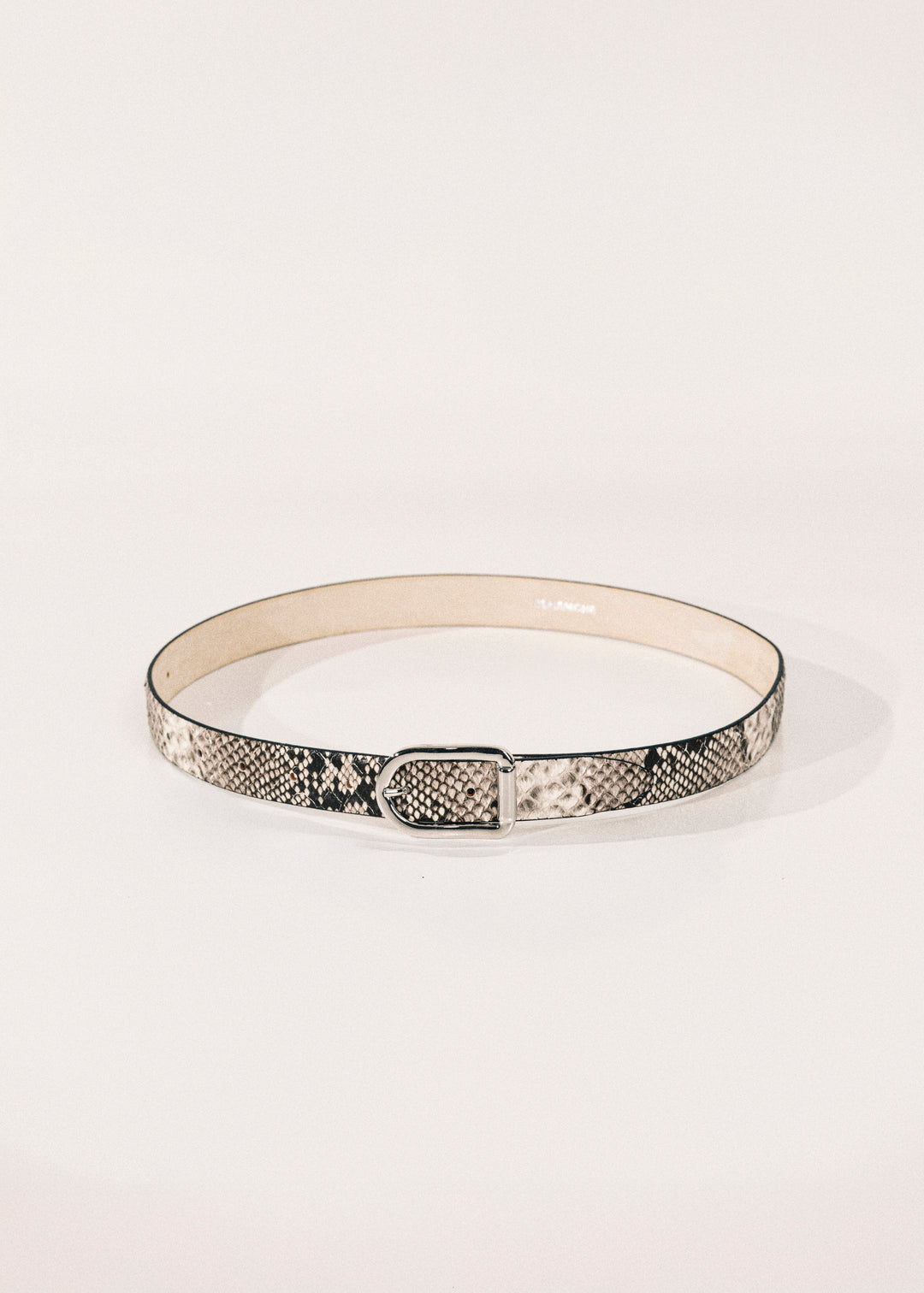 Mija Beige Snake Silver