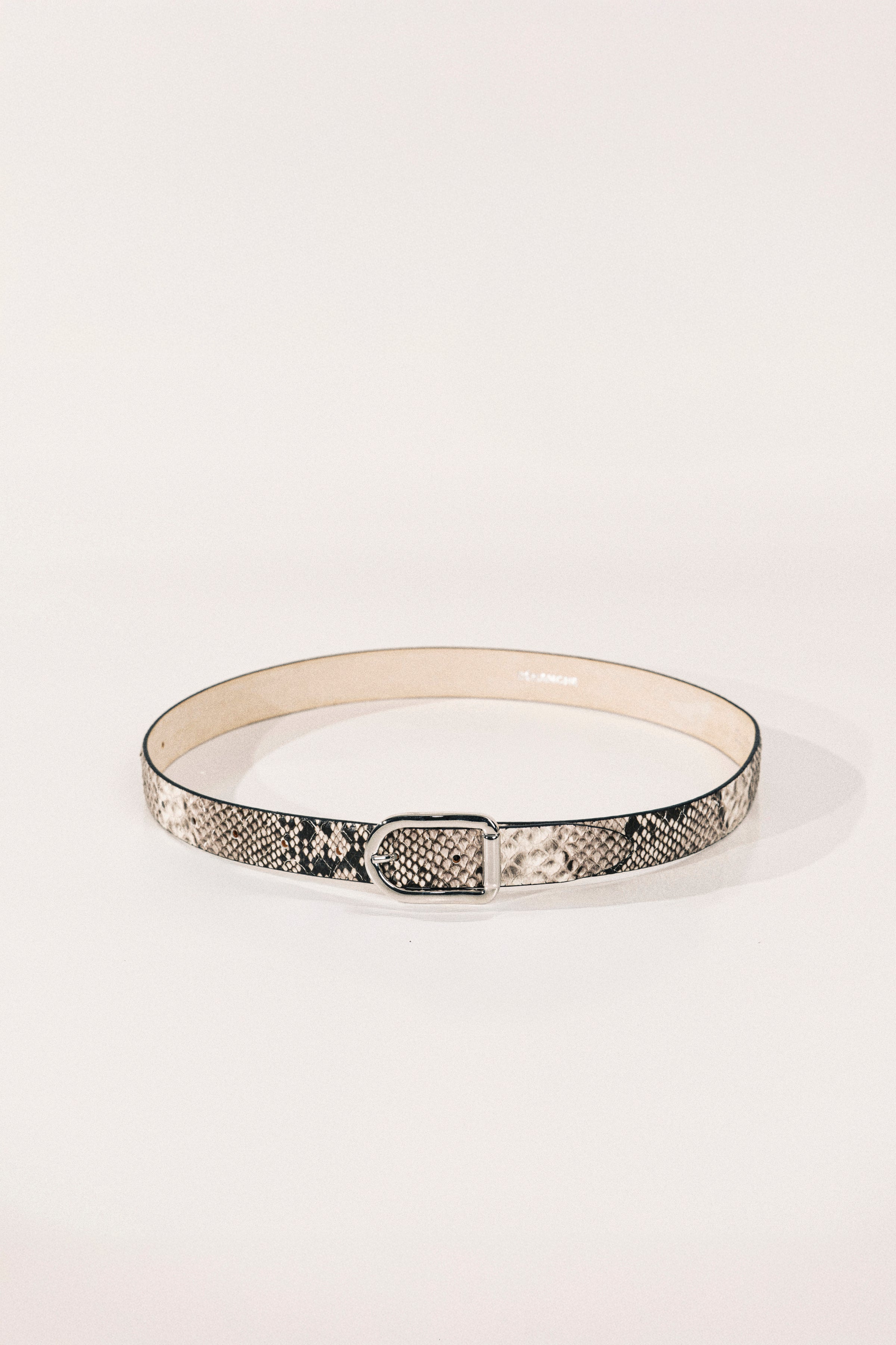 Mija Beige Snake Silver