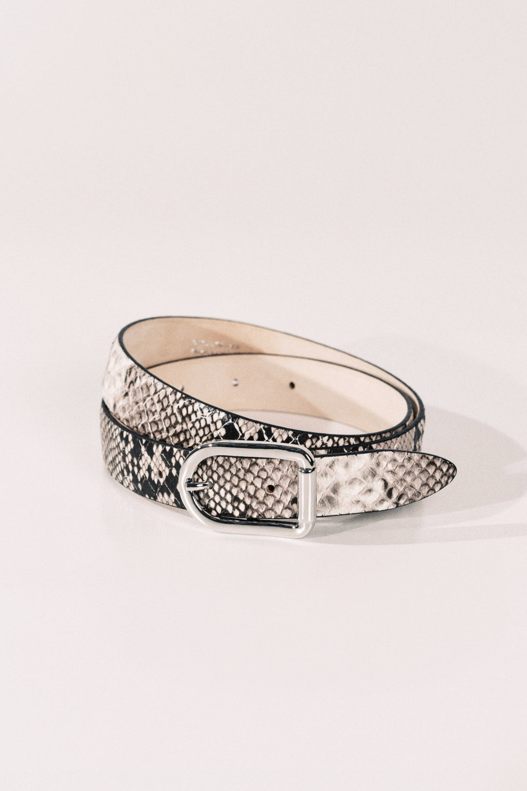 Mija Beige Snake Silver