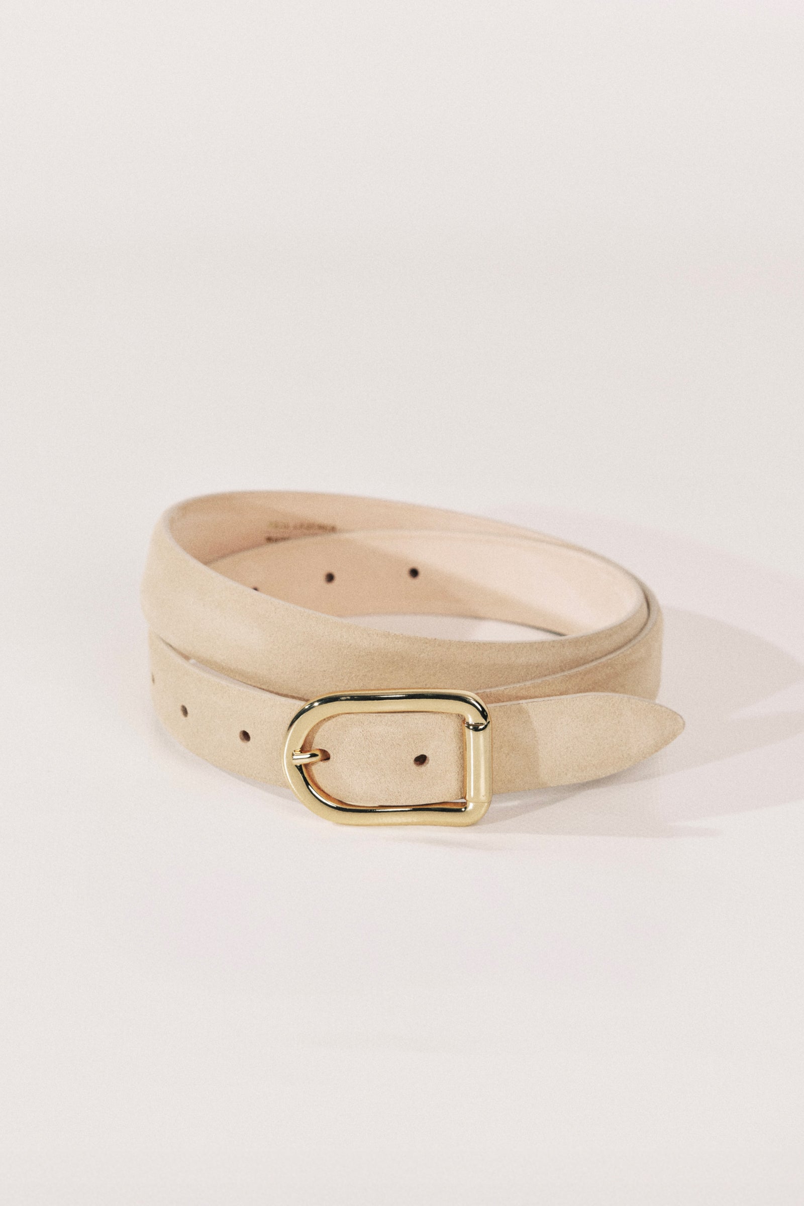 Mija Beige Suede Gold