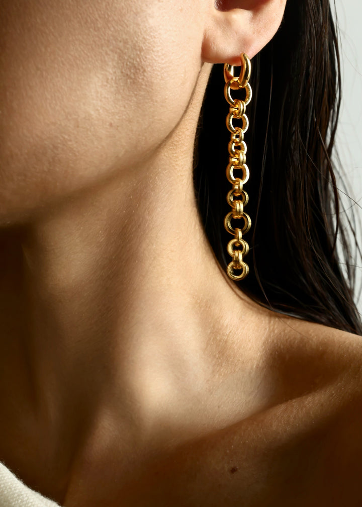 Revenge Asymmetrical Earring Gold