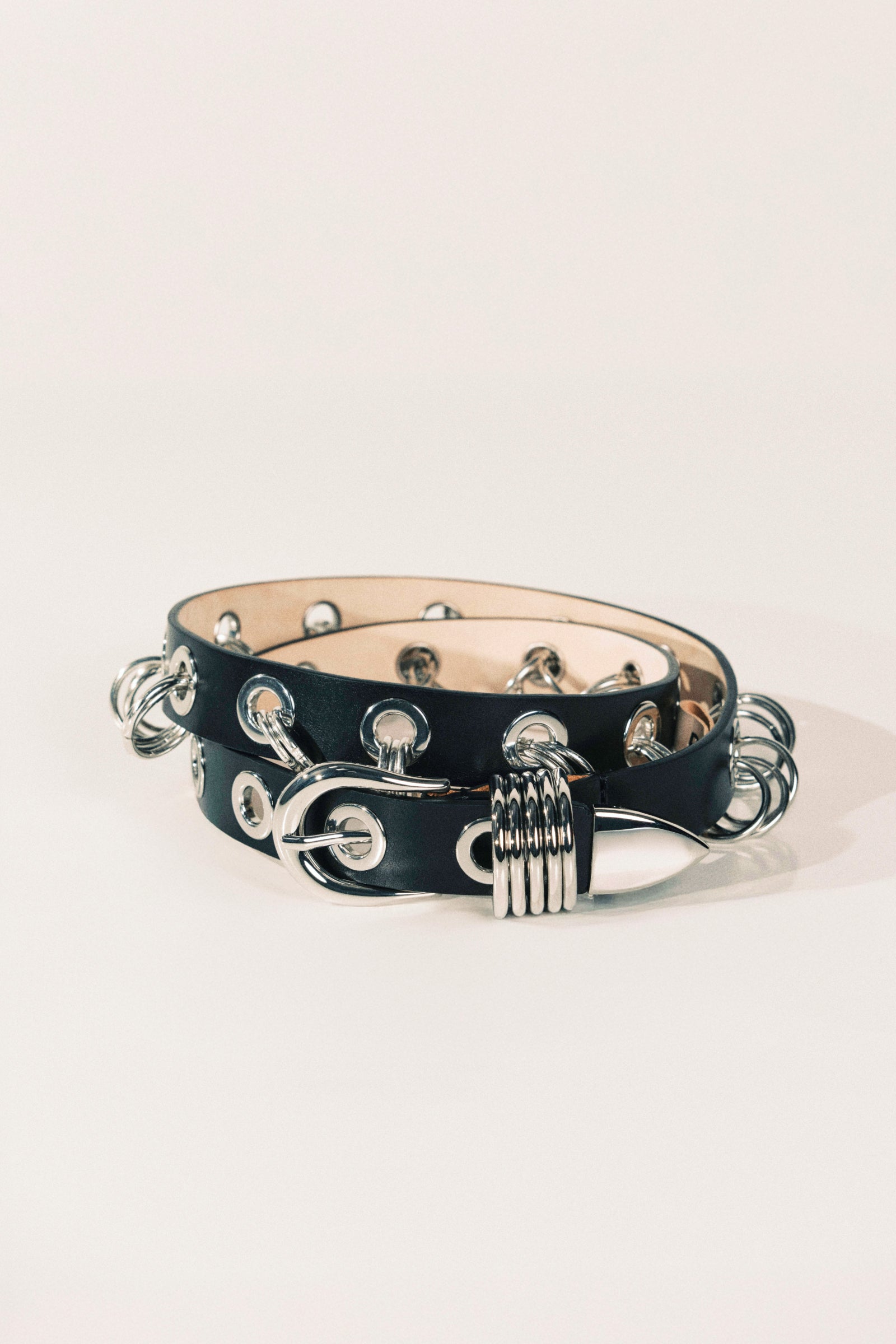 Revenge Ring Leather Belt