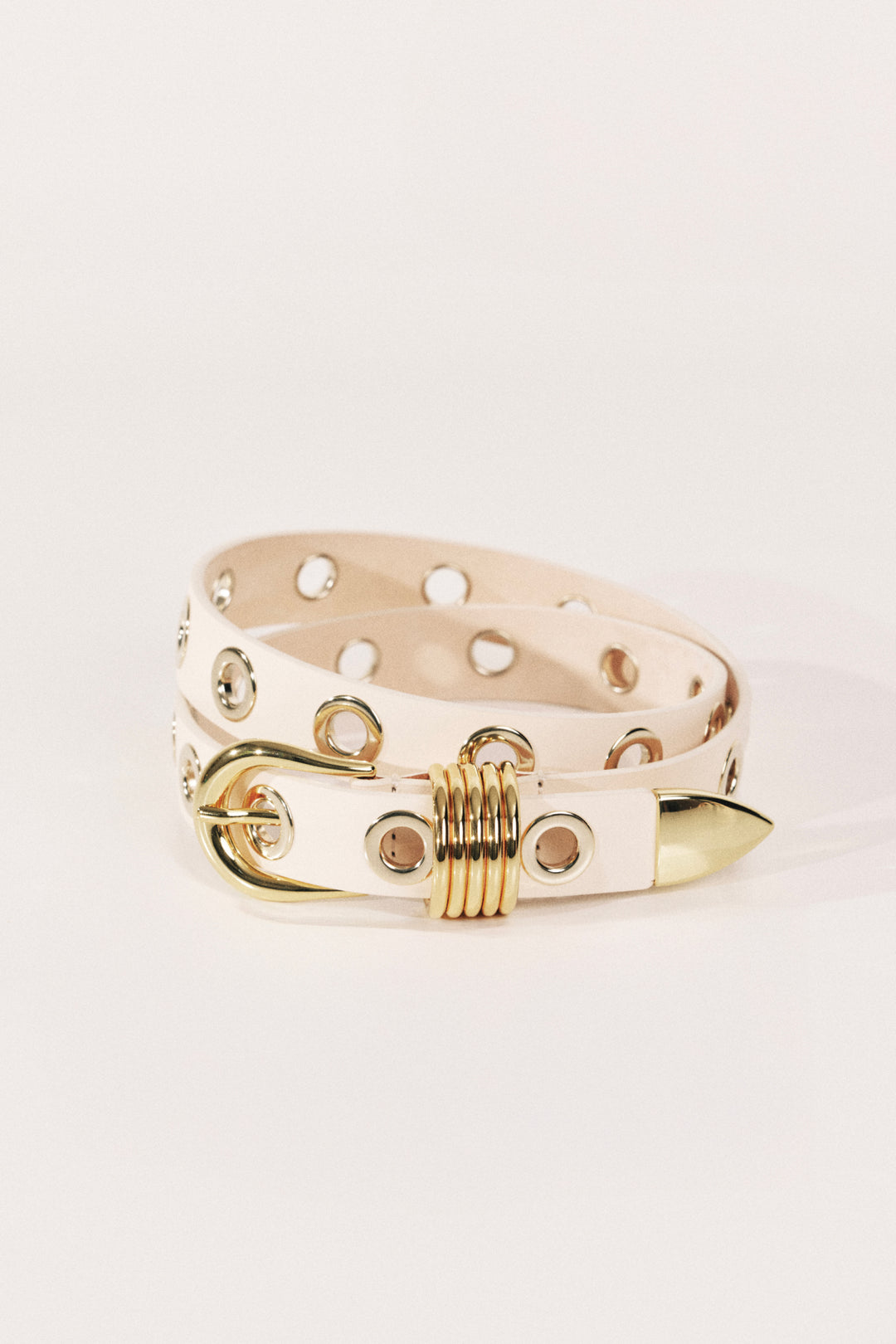 Hollyhock Rivet Ivory Gold