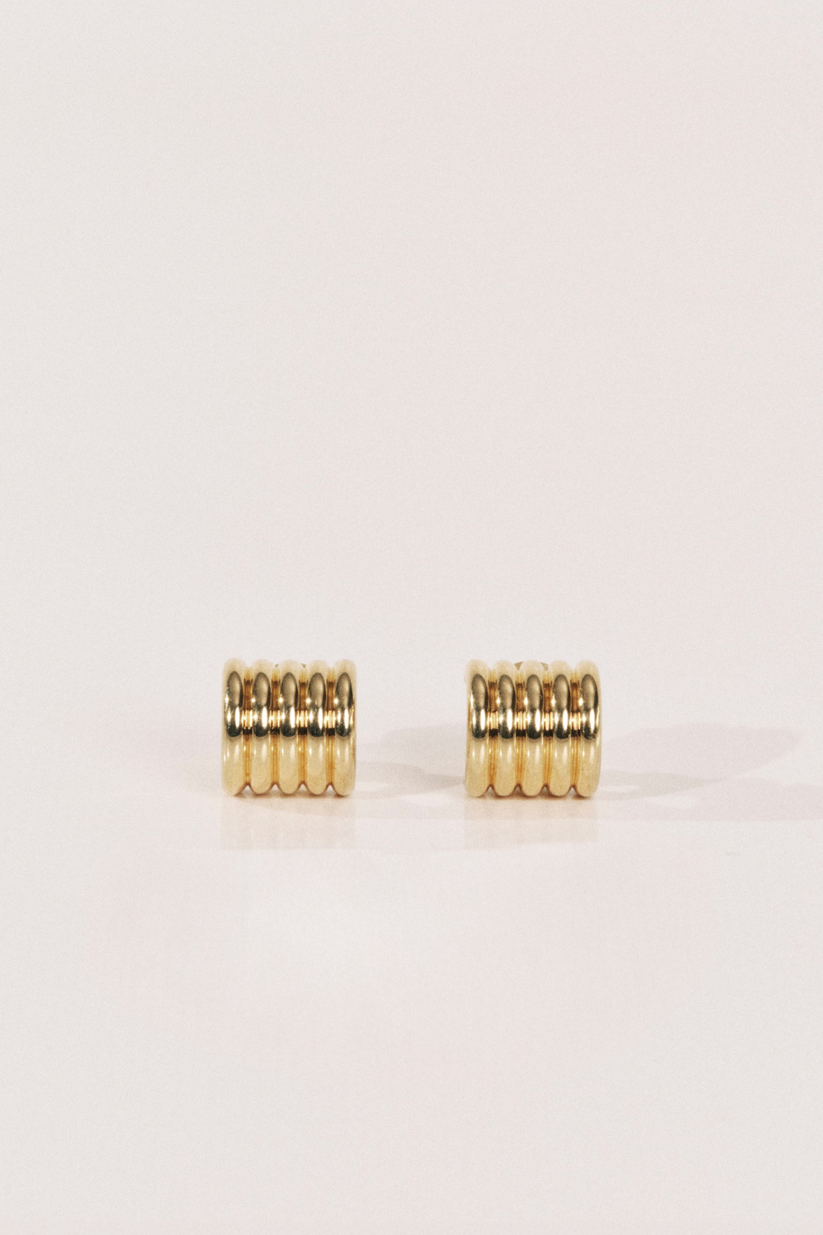 Hollyhock Gold Earrings Small