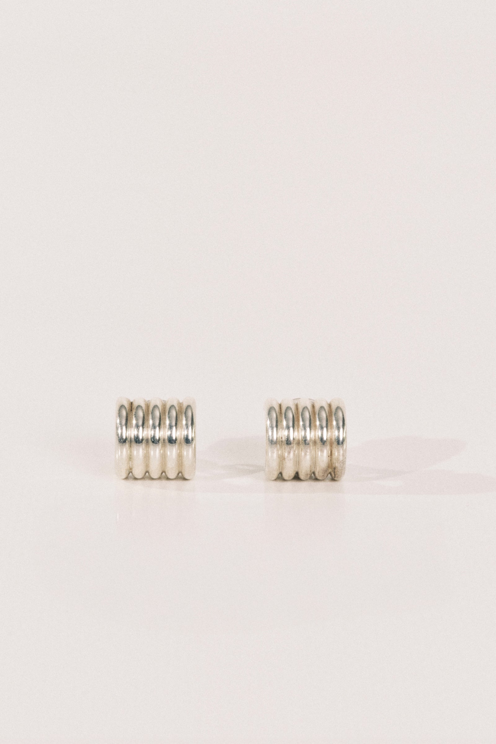 Hollyhock Silver Earrings Small