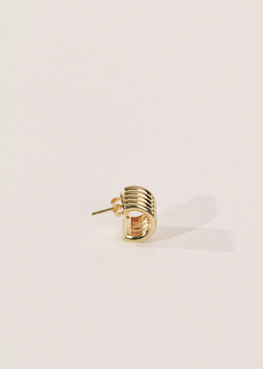 Hollyhock Gold Earrings Small