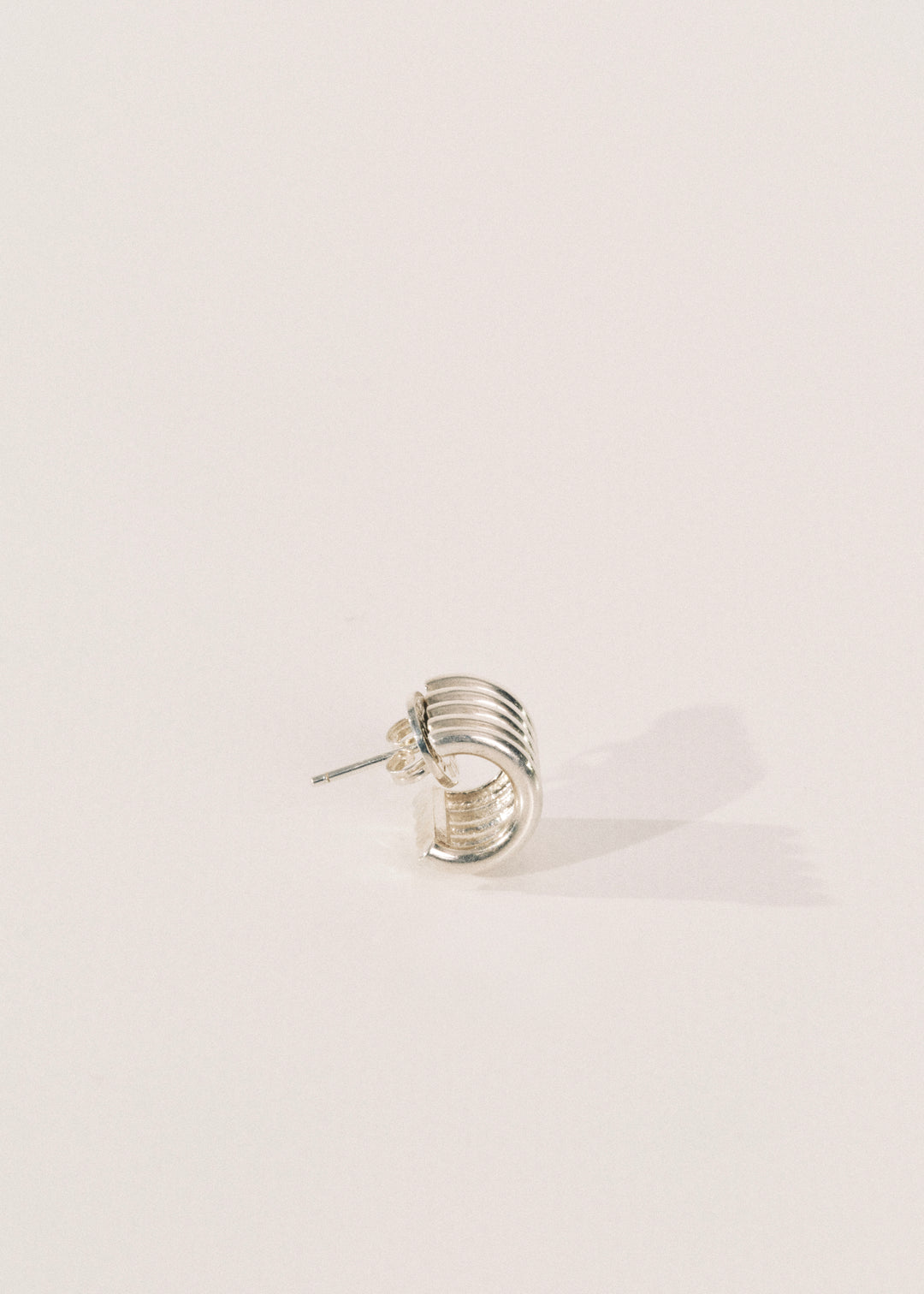 Hollyhock Silver Earrings Small