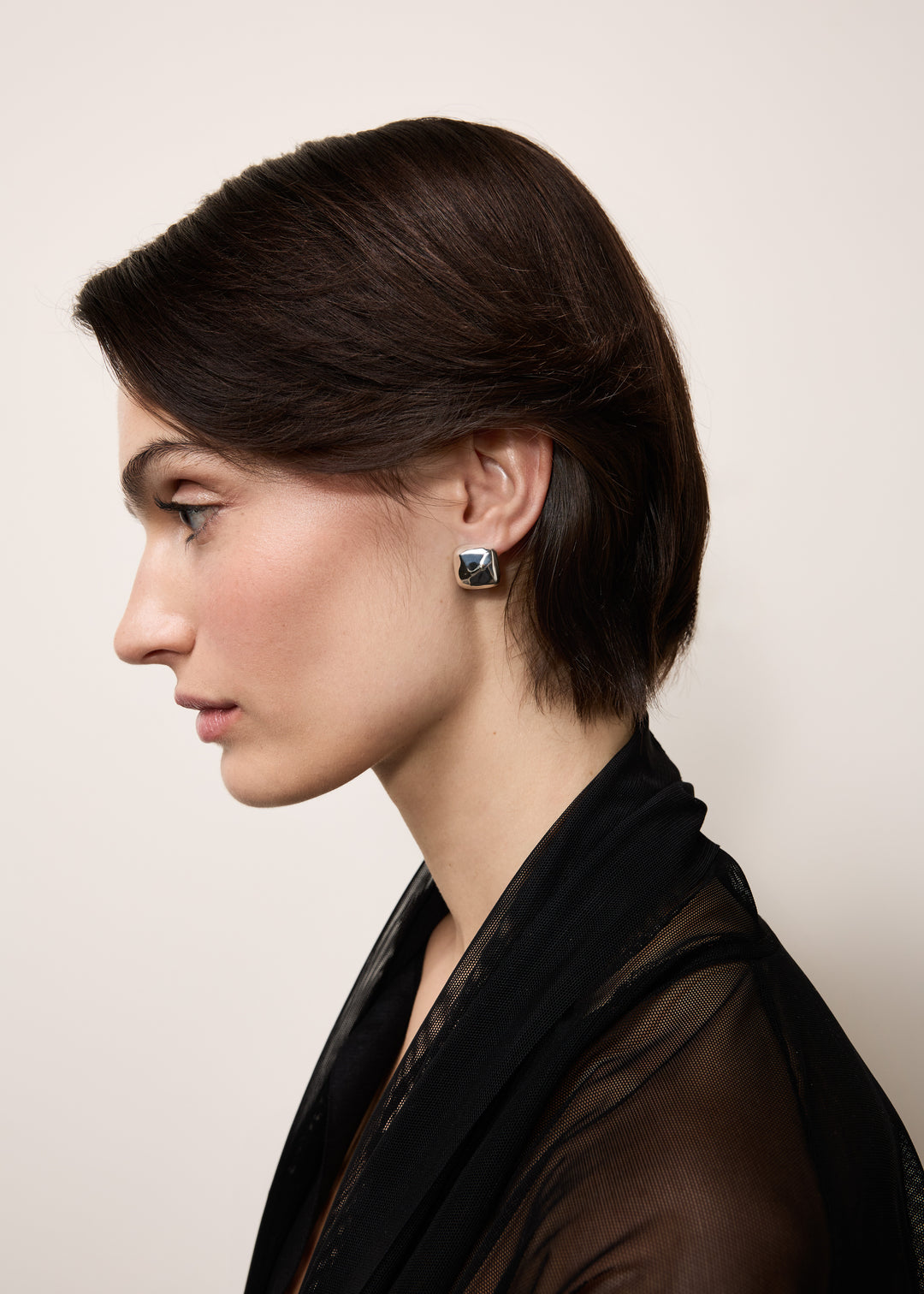 Tetra Silver Earrings Small