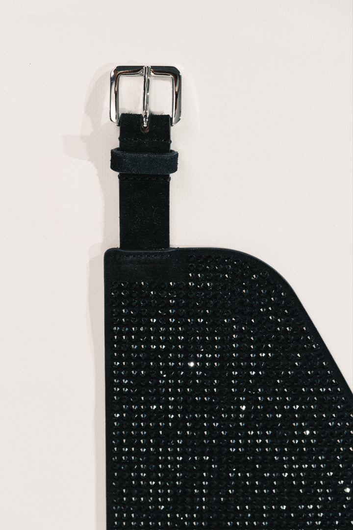 Undone Corset Buckled Rhinestone