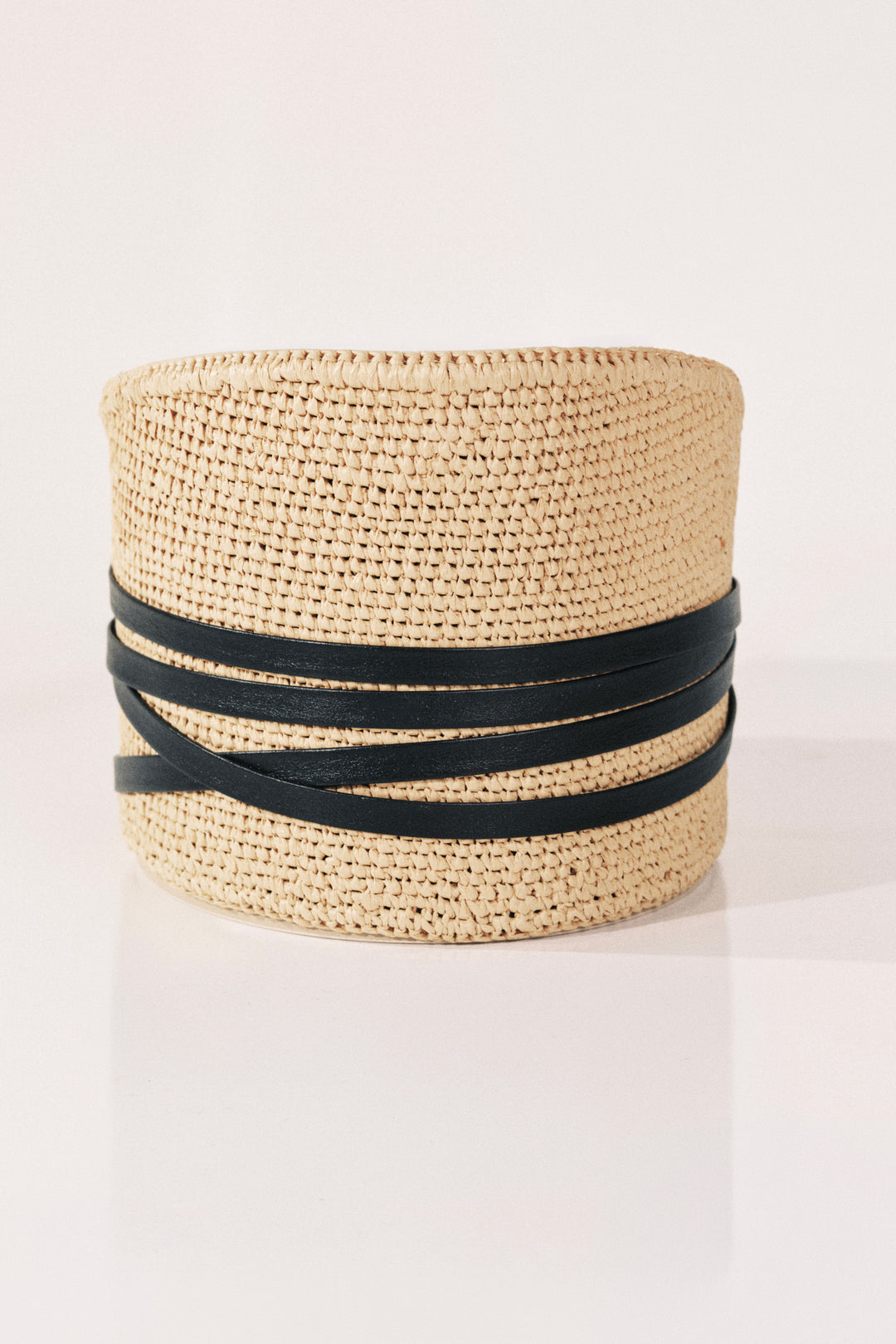 Undone Corset Raffia Tall Palm & Black