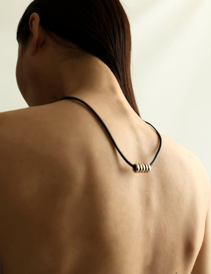 Hollyhock Mixed Metal Necklace
