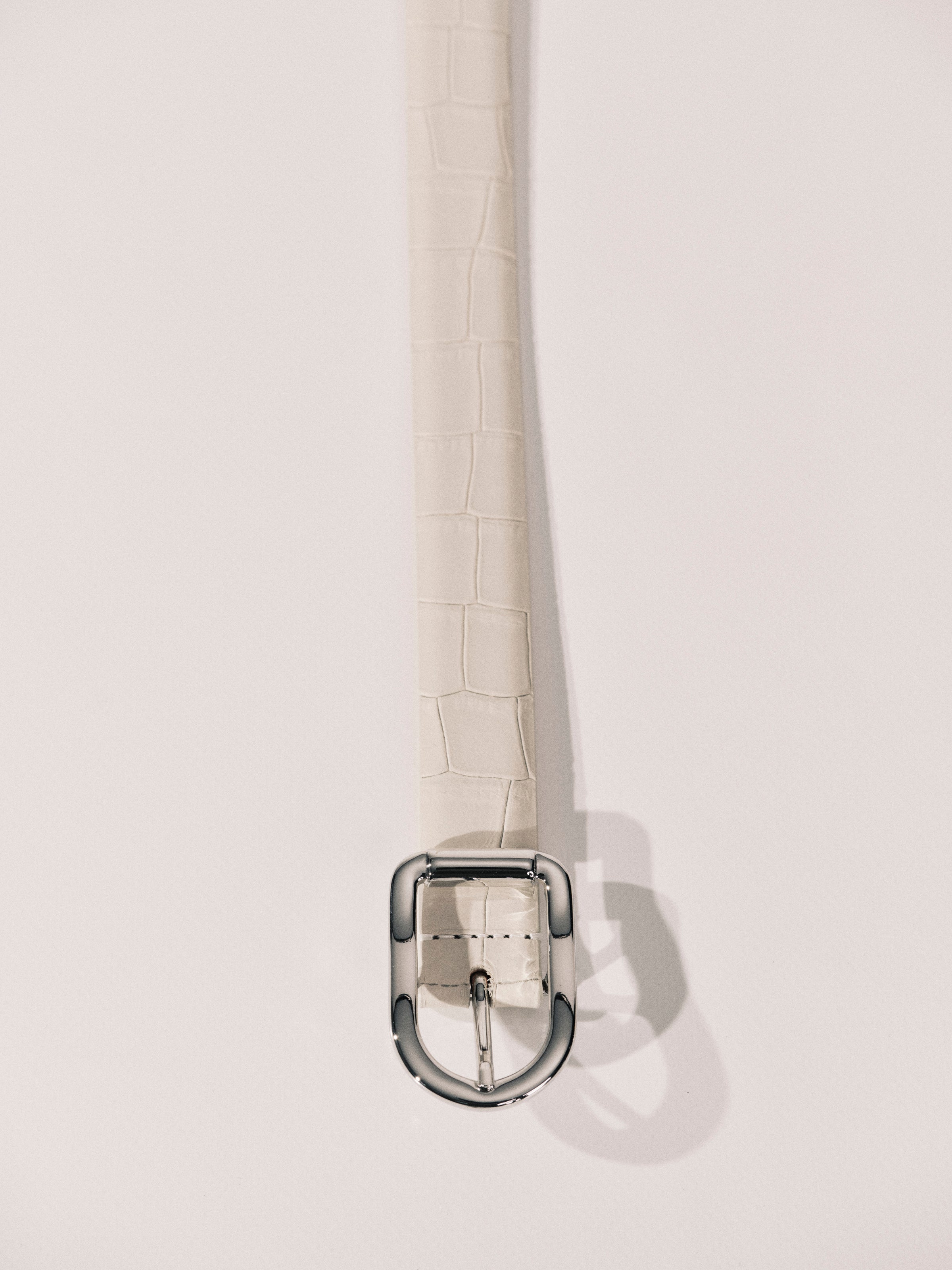 Mija Ivory Alligator Silver