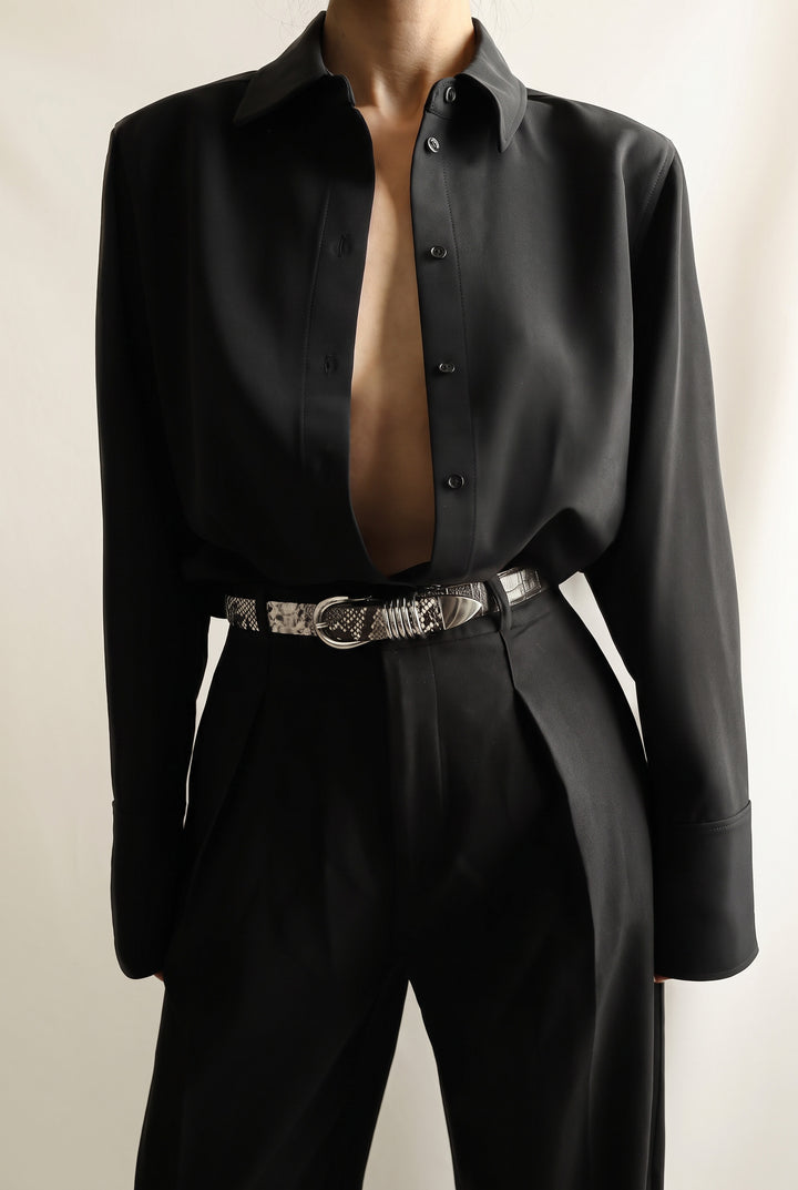 Hollyhock Two Toned Snake & Black Croco